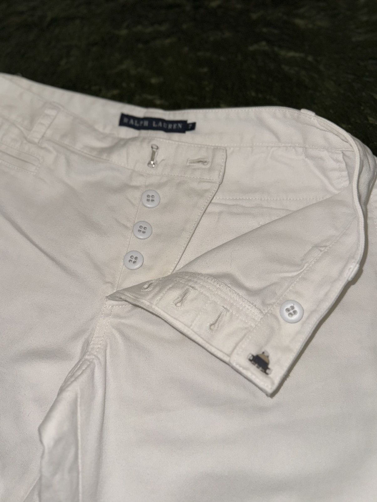 Polo Ralph Lauren [7] Ralph Lauren Sailor Logo Cotton Chino Cropped Pants Size US 30 / EU 46 - 3 Thumbnail