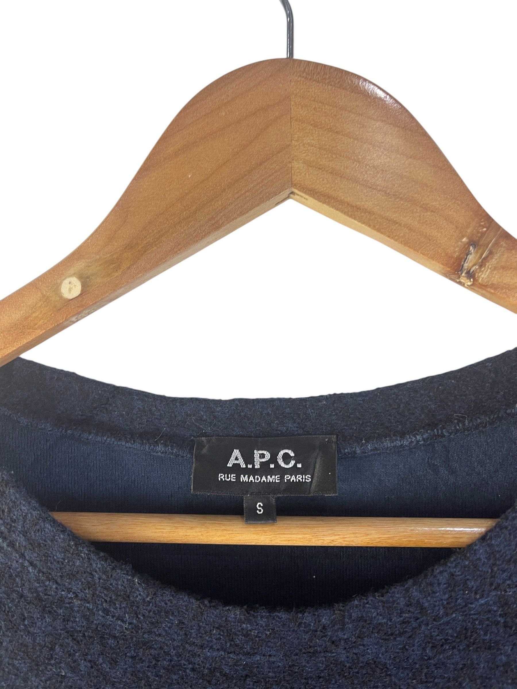 A.P.C. A.P.C. Navy Cotton Wool Crewneck Sweater Made in Japan Size US S / EU 44-46 / 1 - 10 Thumbnail