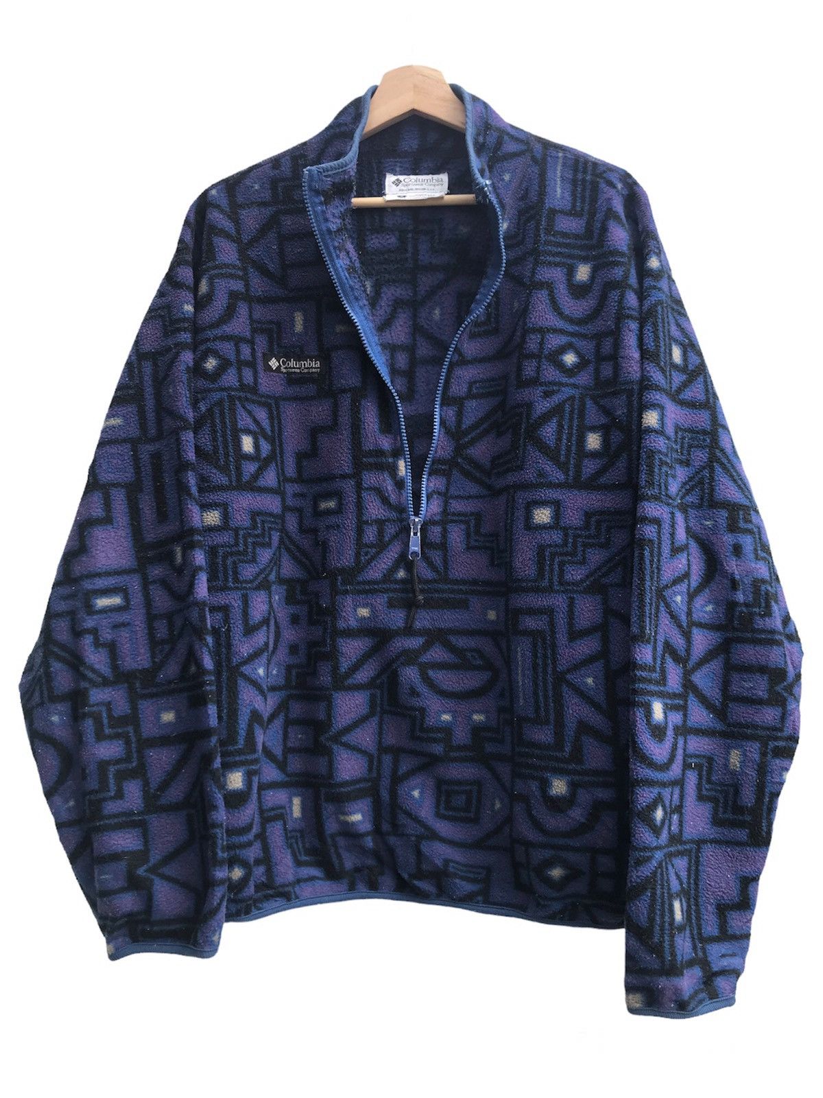Columbia Vintage Columbia Native Navajo Aztec Half Zip Fleece Size US M / EU 48-50 / 2 - 2 Thumbnail