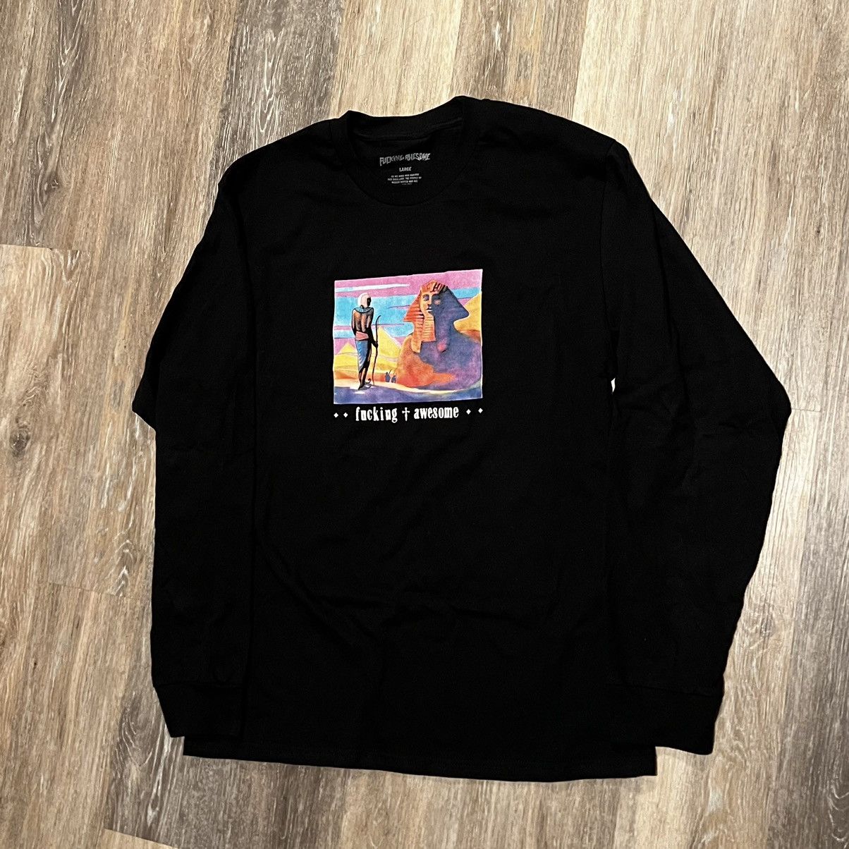 Fucking Awesome Fucking Awesome Egyptian Long sleeve Sphinx Pharoah Tee Size US L / EU 52-54 / 3 - 12 Thumbnail