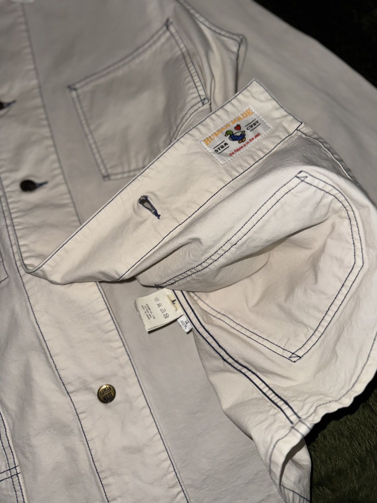 Human Made [L] Human Made Garment-Dyed Coverall Jacket (Made in Japan) Size US L / EU 52-54 / 3 - 9 Thumbnail