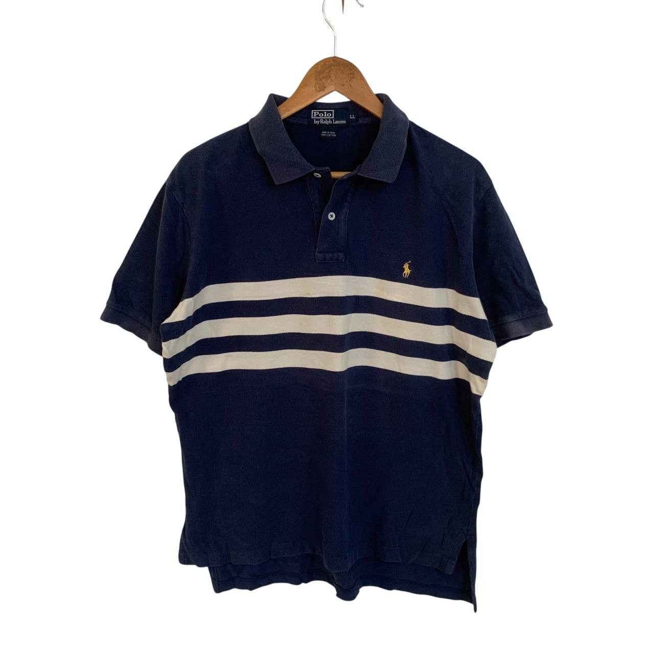 Polo Ralph Lauren Vintage Polo Ralph Lauren Stripe Polos Shirt Size US L / EU 52-54 / 3 - 1 Thumbnail