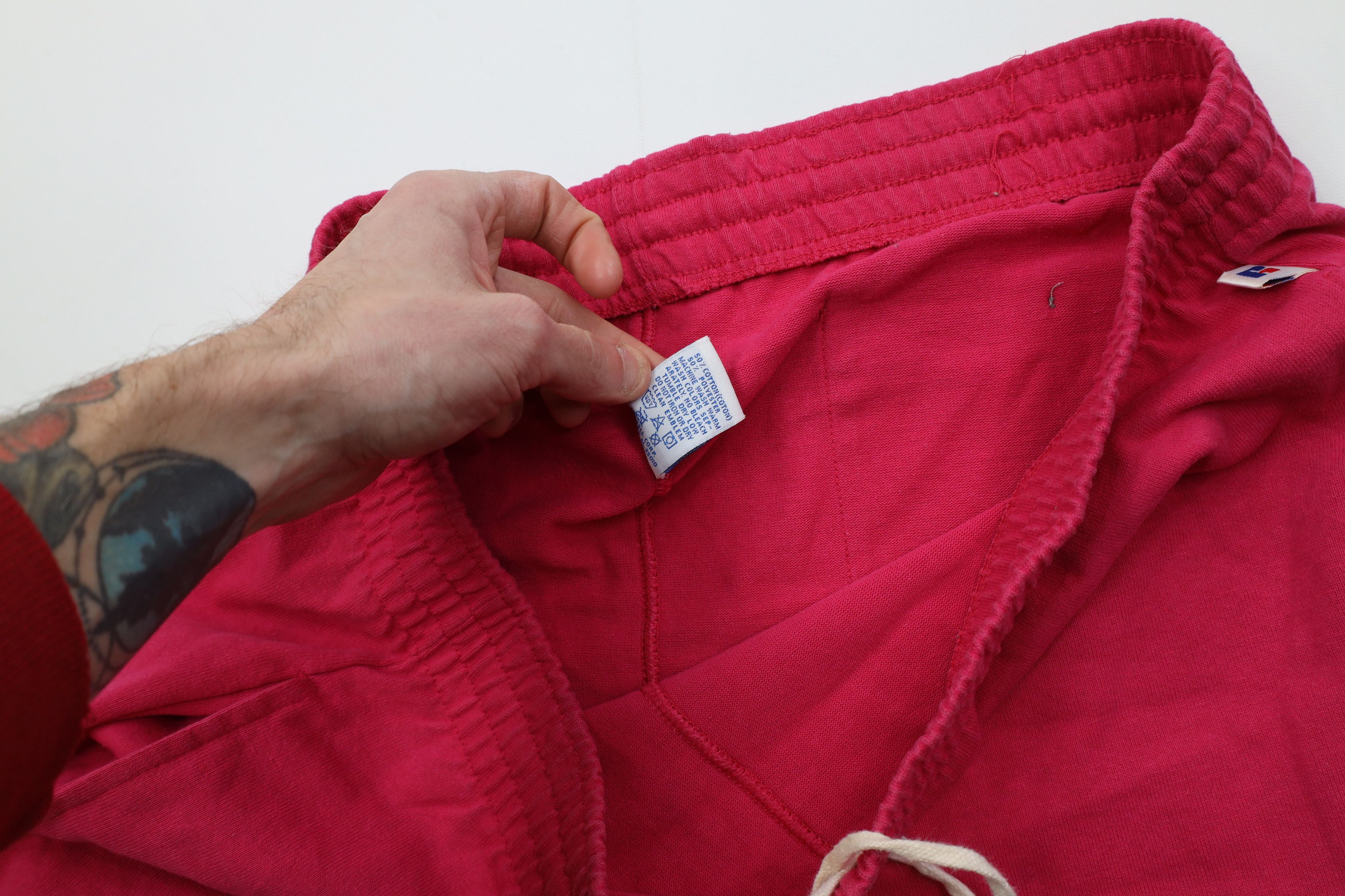 Russell Athletic Vintage 90s Russell Athletic Above Knee Shorts Pink USA Size US 34 / EU 50 - 9 Thumbnail