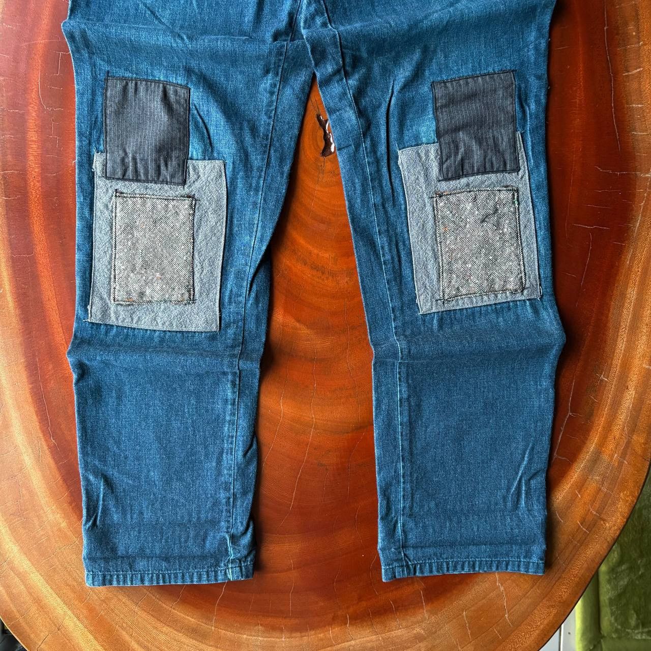 Acne Studios Lanvin x Acne Studios Patchwork Denim Pants Size US 29 - 4 Thumbnail