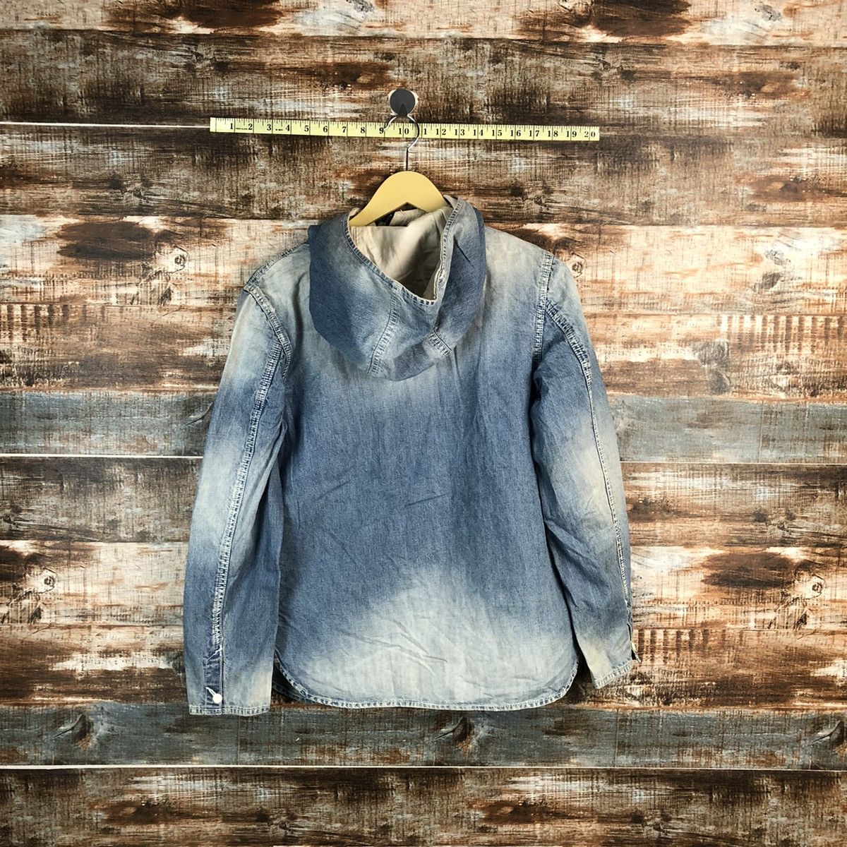 go slow caravan Go Slow Caravan Blue Denim Jacket Hoodie #A2332 Size US XS / EU 42 / 0 - 14 Thumbnail