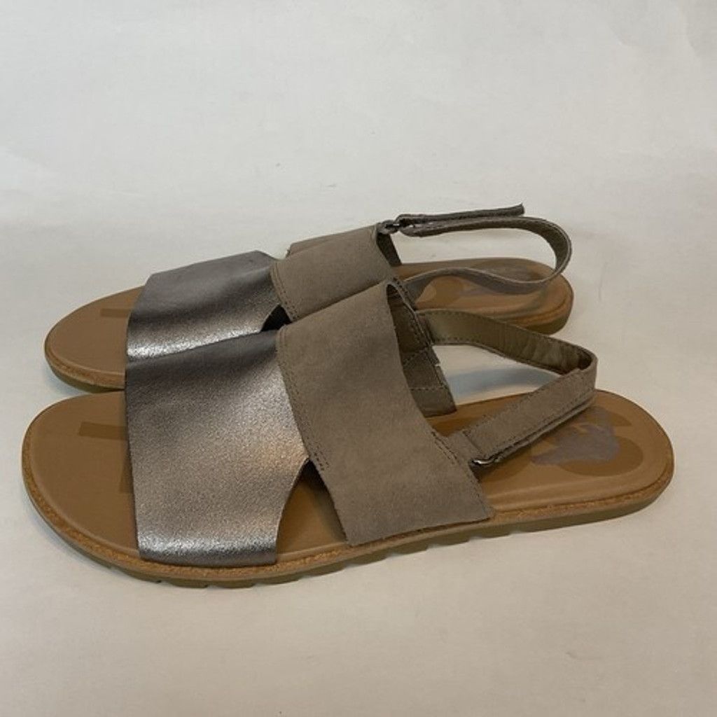 SOREL Sorel Ella II Ash Brown/Chalk Slingback Flat Sandal Women9.5 Size US 9.5 / IT 39.5 - 10 Thumbnail