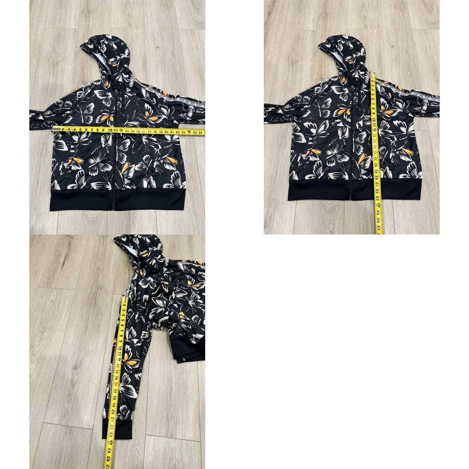 Farm Rio Adidas x Farm Rio Butterfly Full Zip Hoodie Jacket XL Women Multicolor Butterfly Theme Basic Jacket Activewear Size XL / US 12-14 / IT 48-50 - 9 Thumbnail