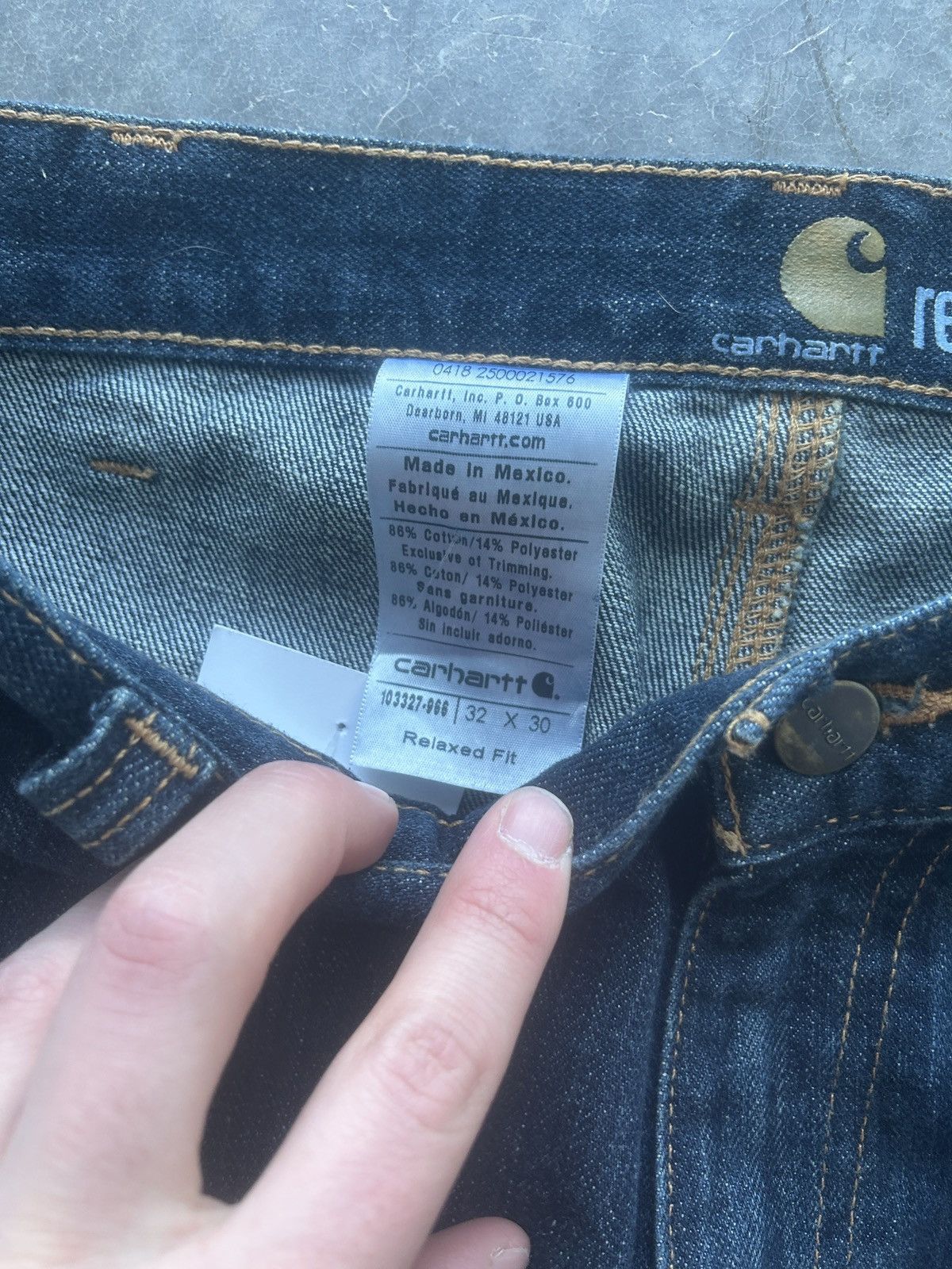 Carhartt × Vintage Vintage Y2K Carhartt Carpenter Denim Jeans Size US 33 - 6 Thumbnail