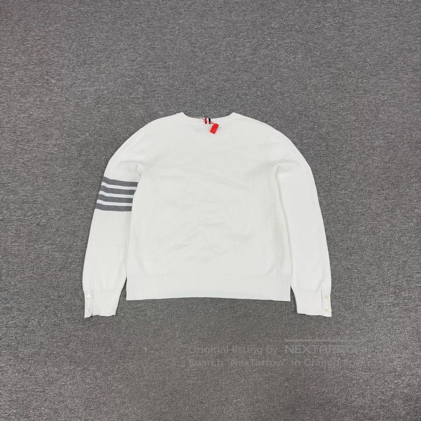 Thom Browne thom browne striped knit sweater in white. Size US M / EU 48-50 / 2 - 2 Thumbnail