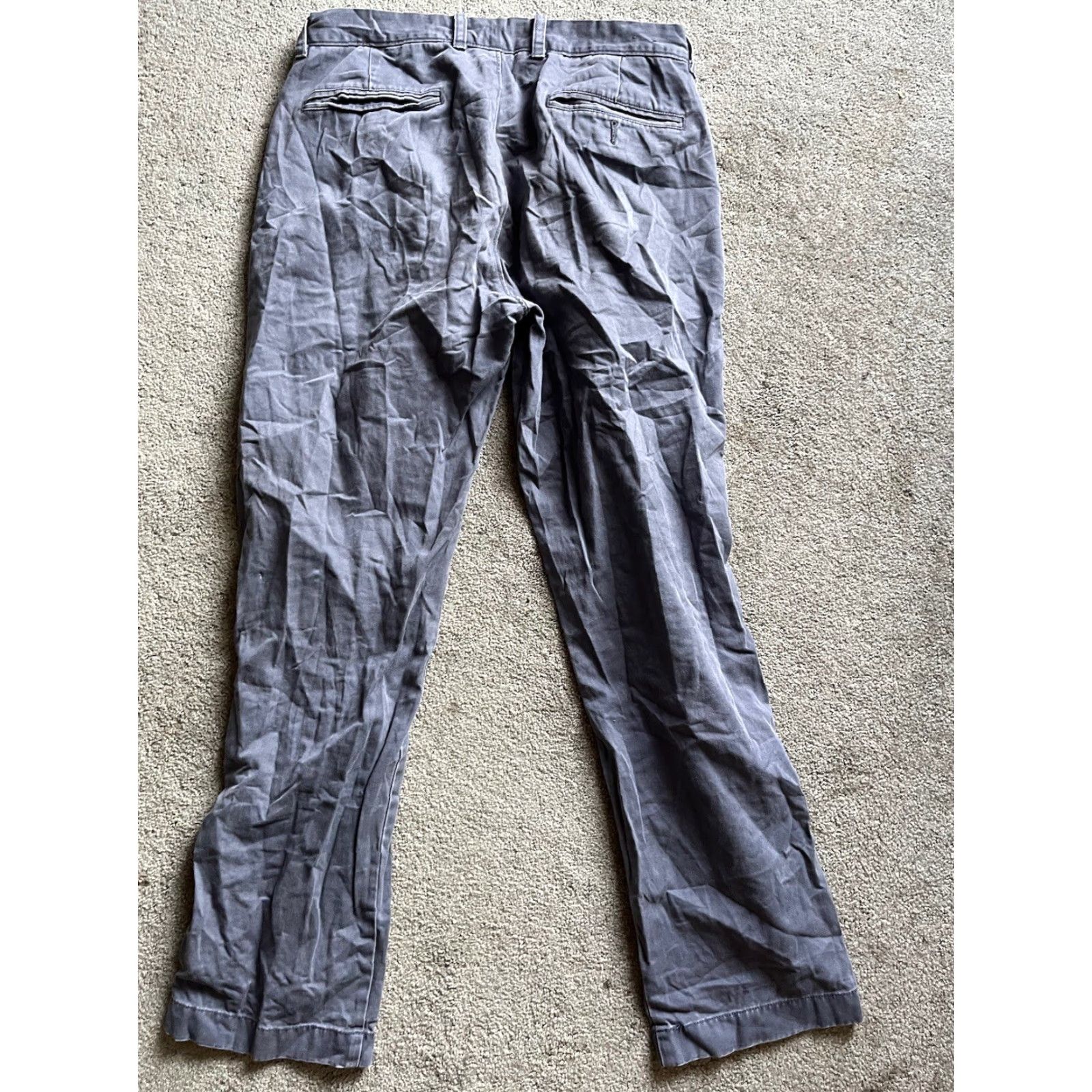 J.Crew J.CREW Chino Pants Flat Front 32x32 Blue Regular Men Pants Vintage No 12837 GUC Shirt? Size US 32 / EU 48 - 3 Thumbnail
