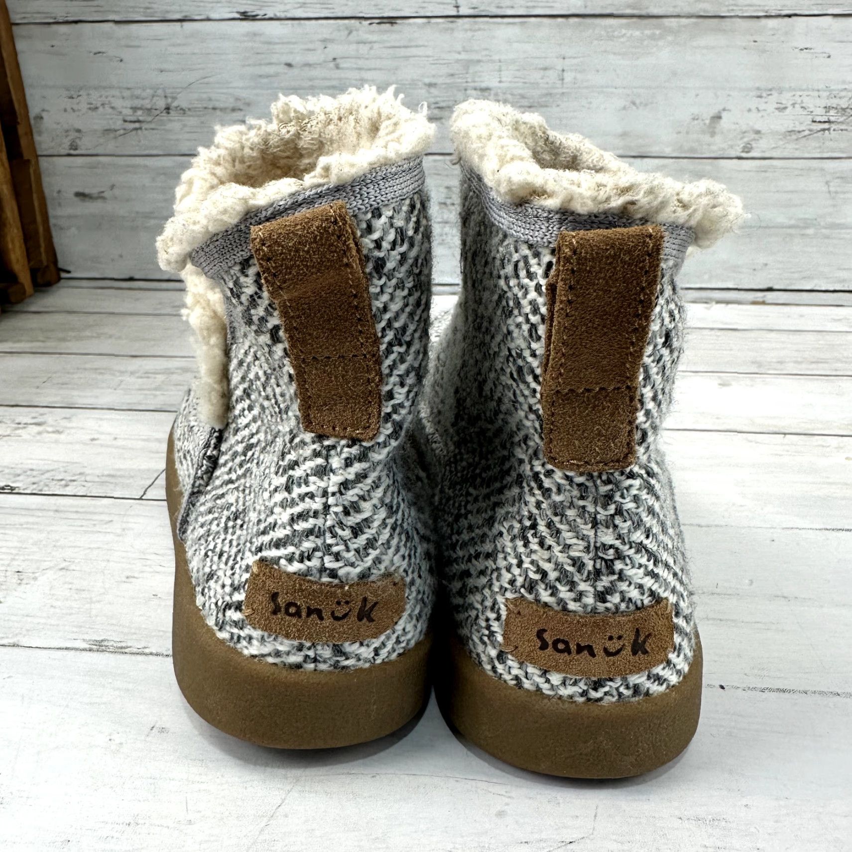 Sanuk Sanuk Cush N’ Blaze Women’s Gray Woven Geometric Chukka Bootie Slippers Sz 7.5 Size M / US 6-8 / IT 42-44 - 7 Thumbnail
