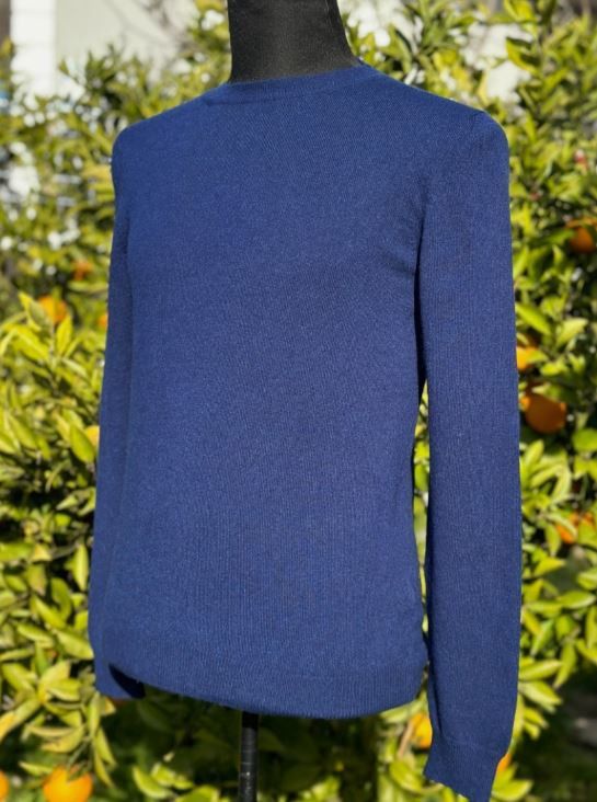 Bottega Veneta Bottega Veneta Women 100% Cashmere Knit Sweater IT44 Blue Size US S / EU 44-46 / 1 - 1 Thumbnail