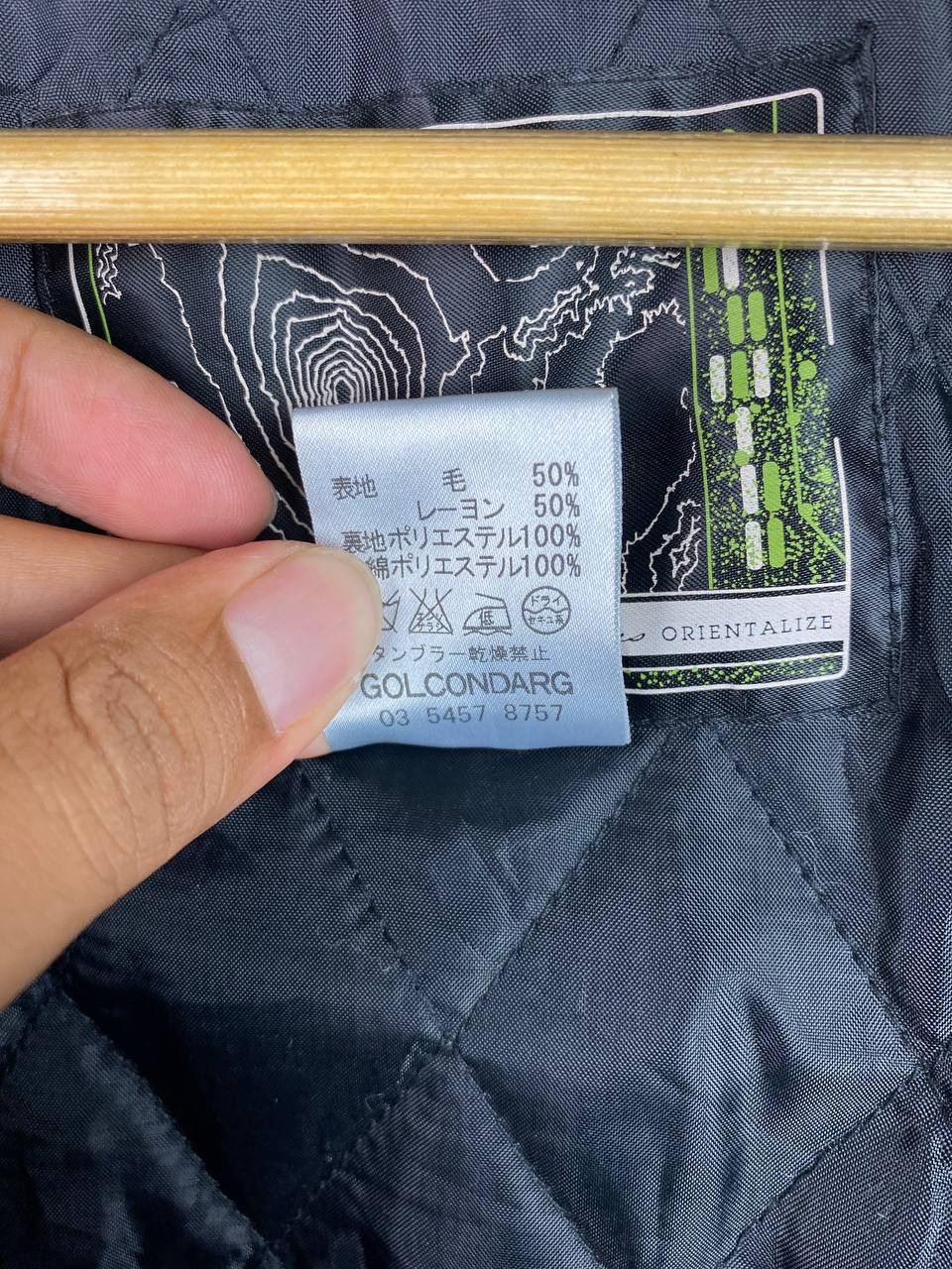 Japanese Brand noodles orientalize wool varsity jacket quilted lining Size US XL / EU 56 / 4 - 7 Thumbnail