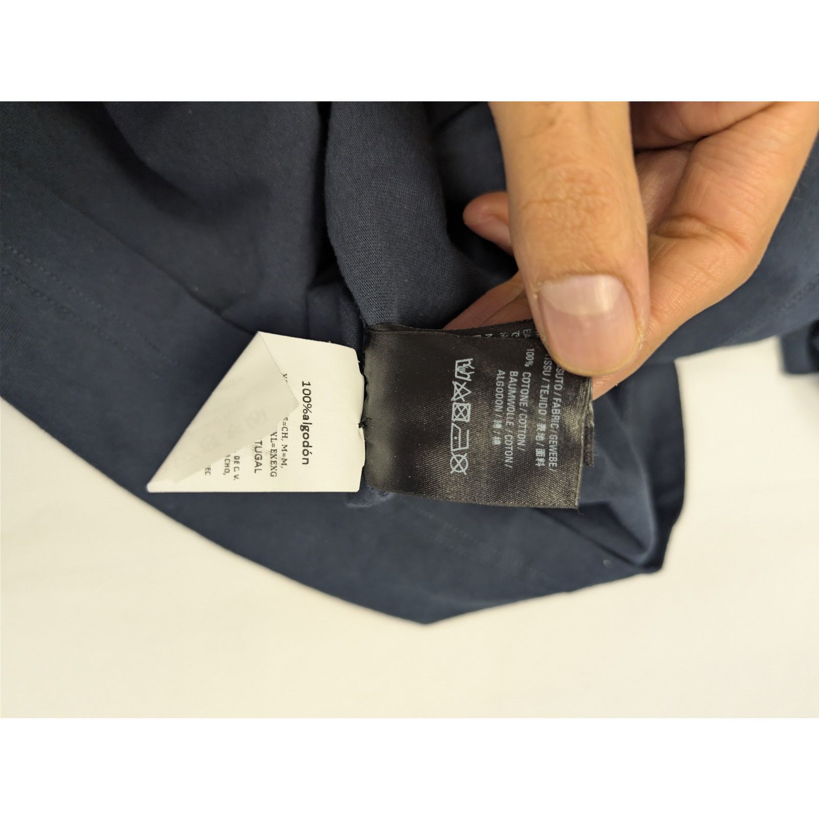 Balenciaga o1rshd1 Light Jersey Balenciaga Logo Top T-Shirt Washed Navy Size US M / EU 48-50 / 2 - 19 Thumbnail
