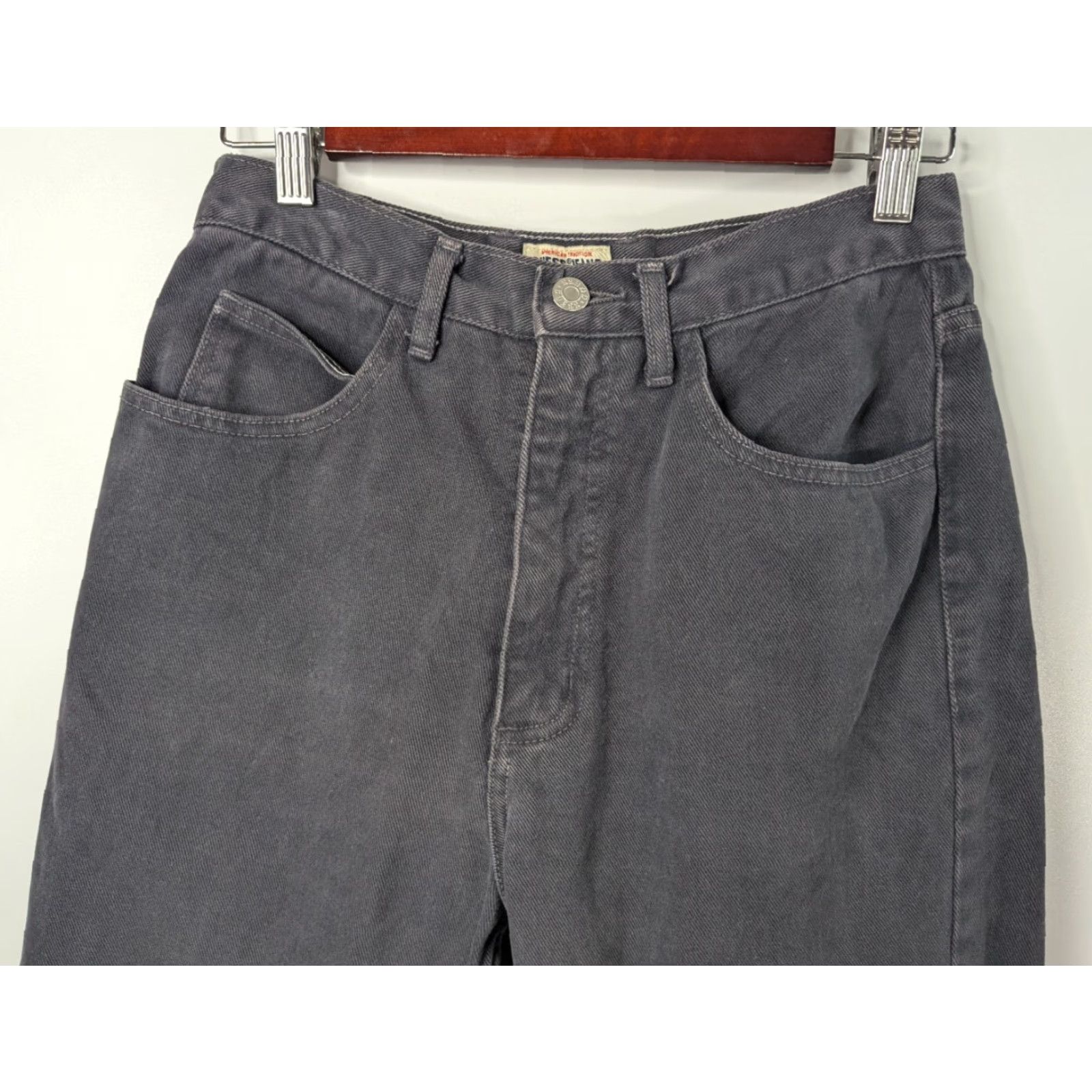 Guess VINTAGE GUESS Black Faded Grey Jeans Straight Leg Y2K Size 30 Retro Pants USA Size 30" / US 8 / IT 44 - 4 Thumbnail
