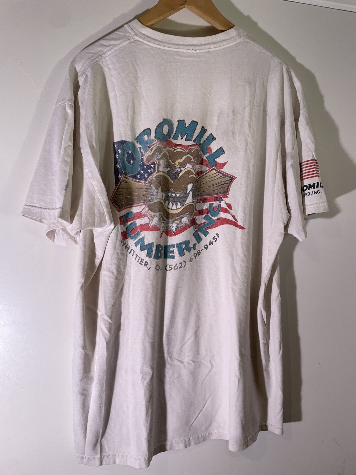 Vintage 90’s 2000’s Y2K VTG Vintage Oromill Lumber Bulldog T Shirt Size US XL / EU 56 / 4 - 1 Thumbnail