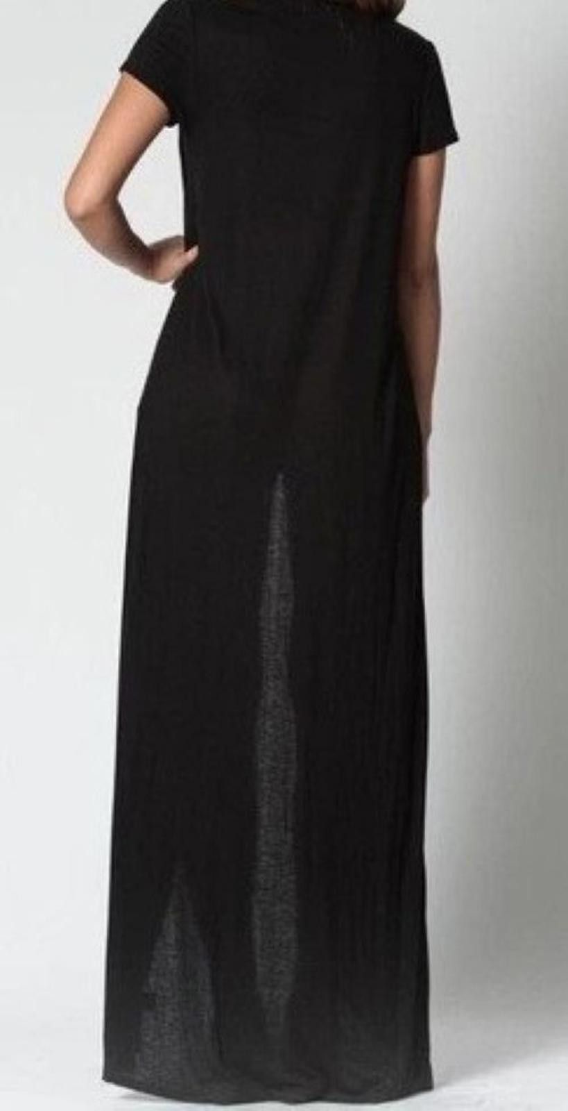 Nettleton RARE NYTT Kyree Gray Split Front Duster Maxi Top Artsy Size XS / US 0-2 / IT 36-38 - 5 Thumbnail
