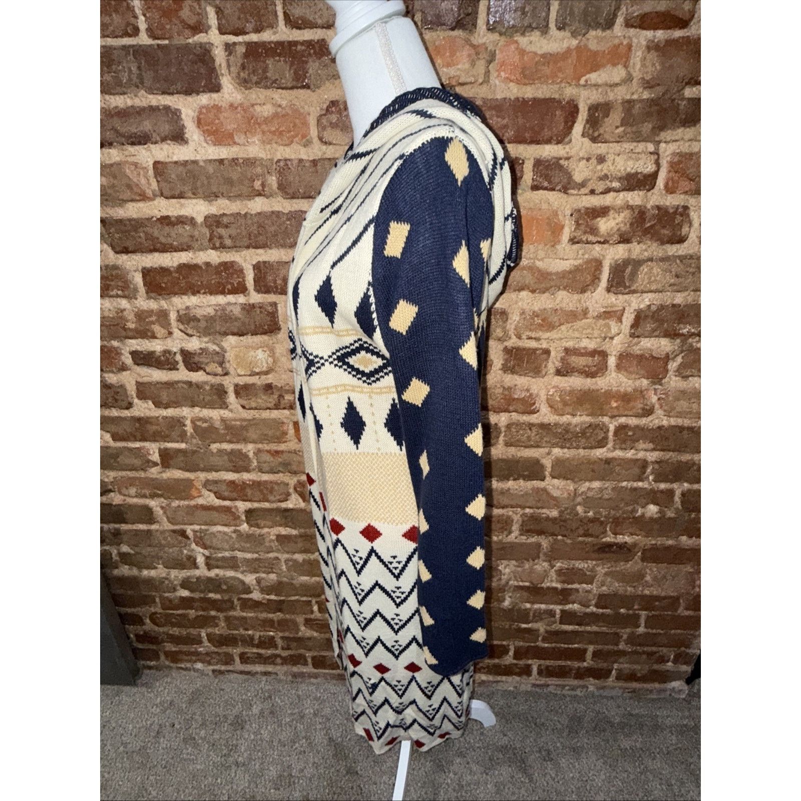 Other Love Marks Women's Aztec Southwest Tribal Cardigan Duster M Size M / US 6-8 / IT 42-44 - 5 Thumbnail