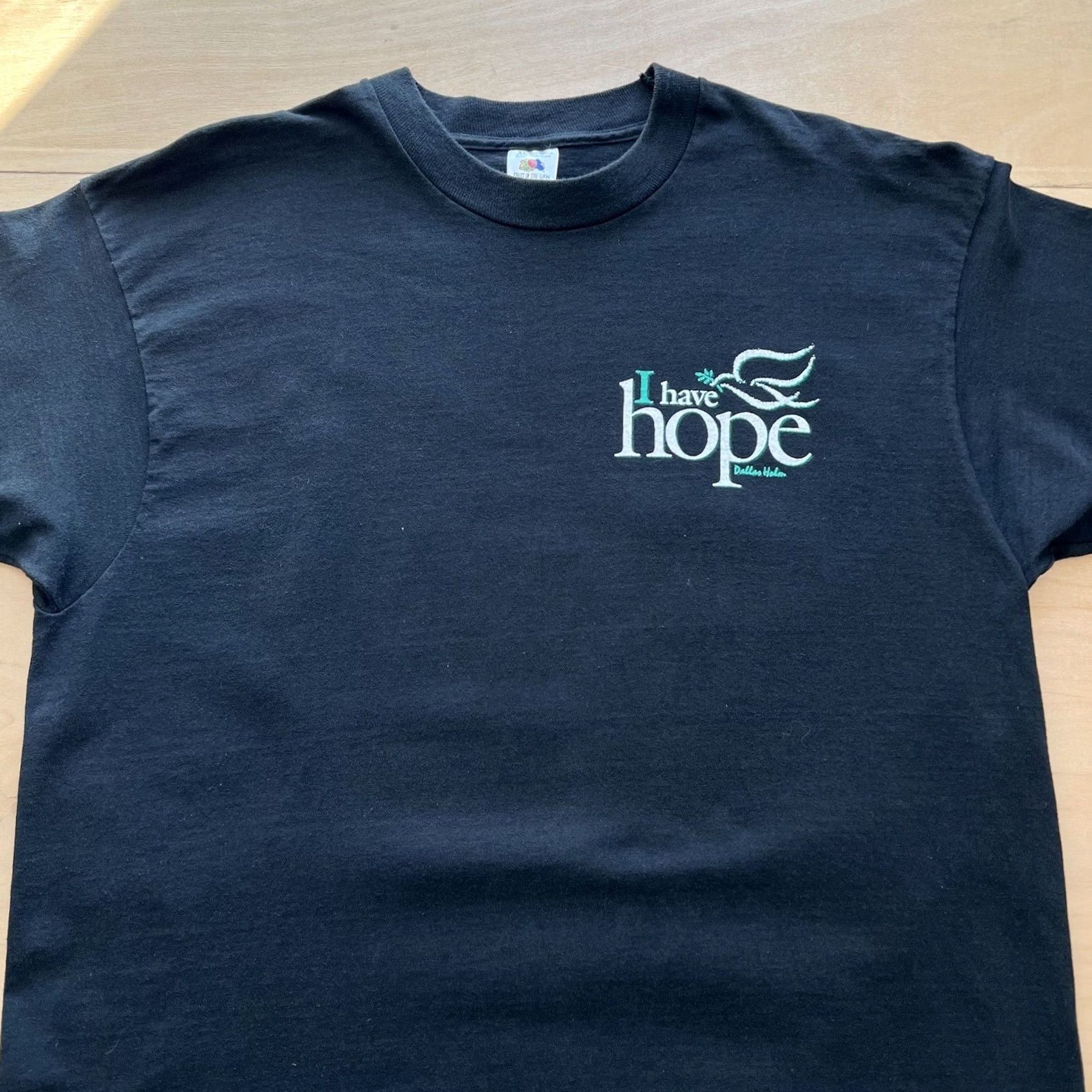 Vintage Vintage Jesus Christ Shirt XL Black 90s I Have Hop Bible Quote Art Heaven Shirt Men XL Black 90s Vintage Jesus Christ Logo Graphic Print 90s Theme Size US XL / EU 56 / 4 - 3 Thumbnail