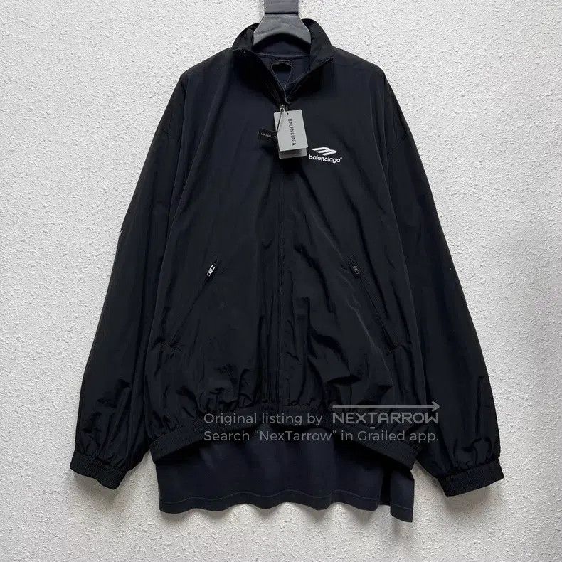 Balenciaga Balenciaga Fake Two-Piece 3B Embroidered Windbreaker Jacke Size US S / EU 44-46 / 1 - 2 Thumbnail