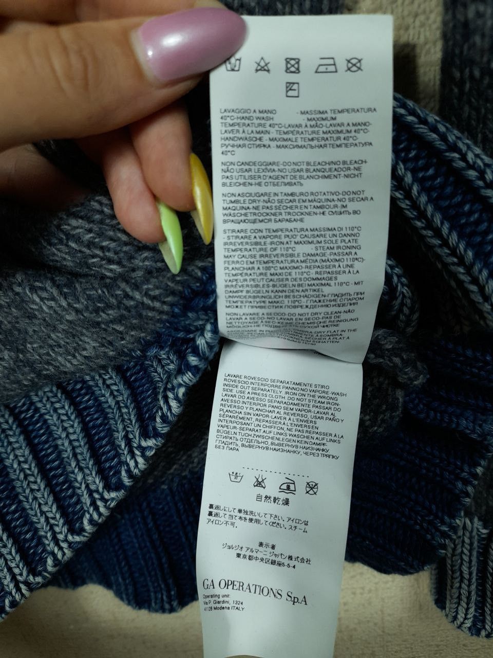 Armani Last !!! Vintage Armani Jeans Lana Wool GreyKnit Sweater Size US L / EU 52-54 / 3 - 7 Thumbnail