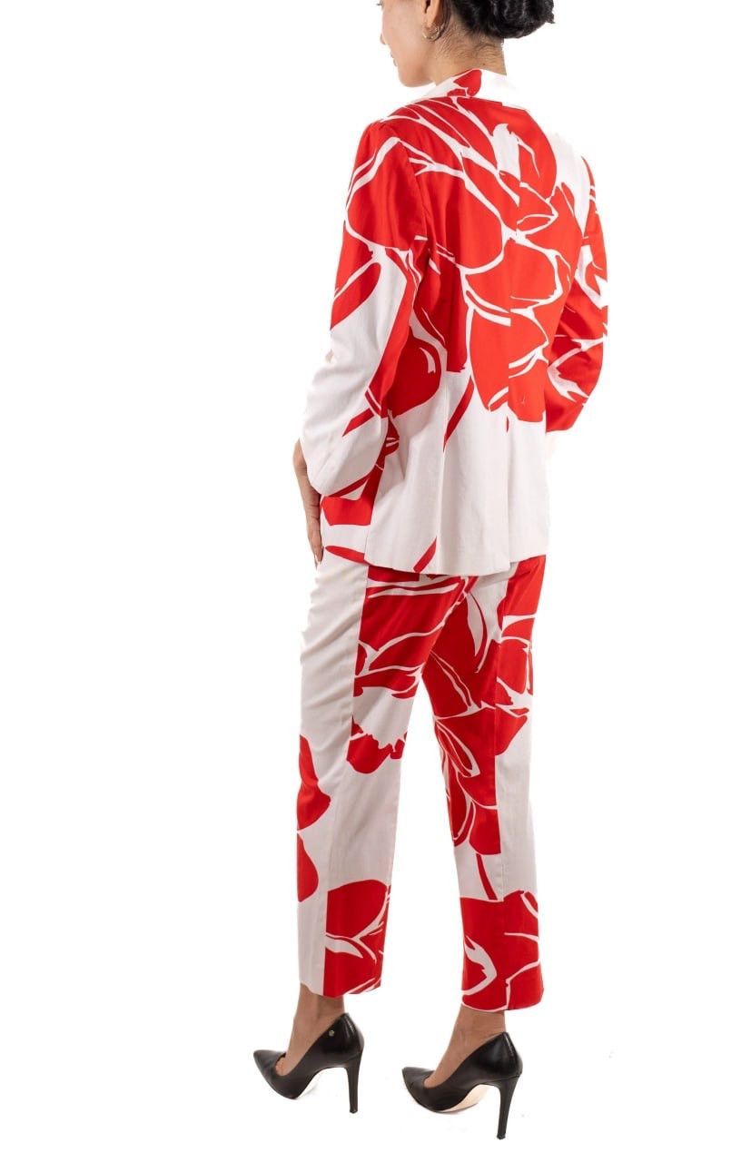 Escada Vintage 90's Escada Design blazer jacket bright red floral Size M / US 6-8 / IT 42-44 - 2 Thumbnail