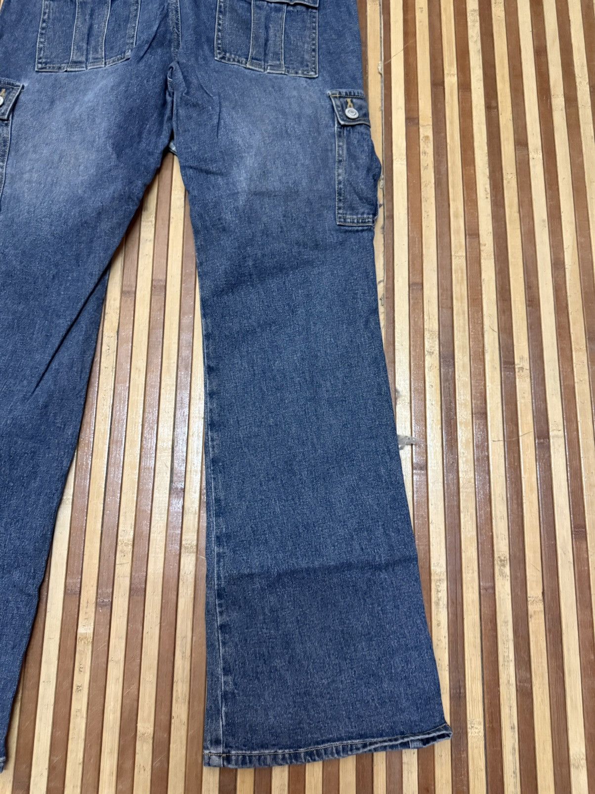 Japanese Brand Vintage Oririn Denim Cargo Pants Big Pockets / Streetwear Size US 30 / EU 46 - 9 Thumbnail