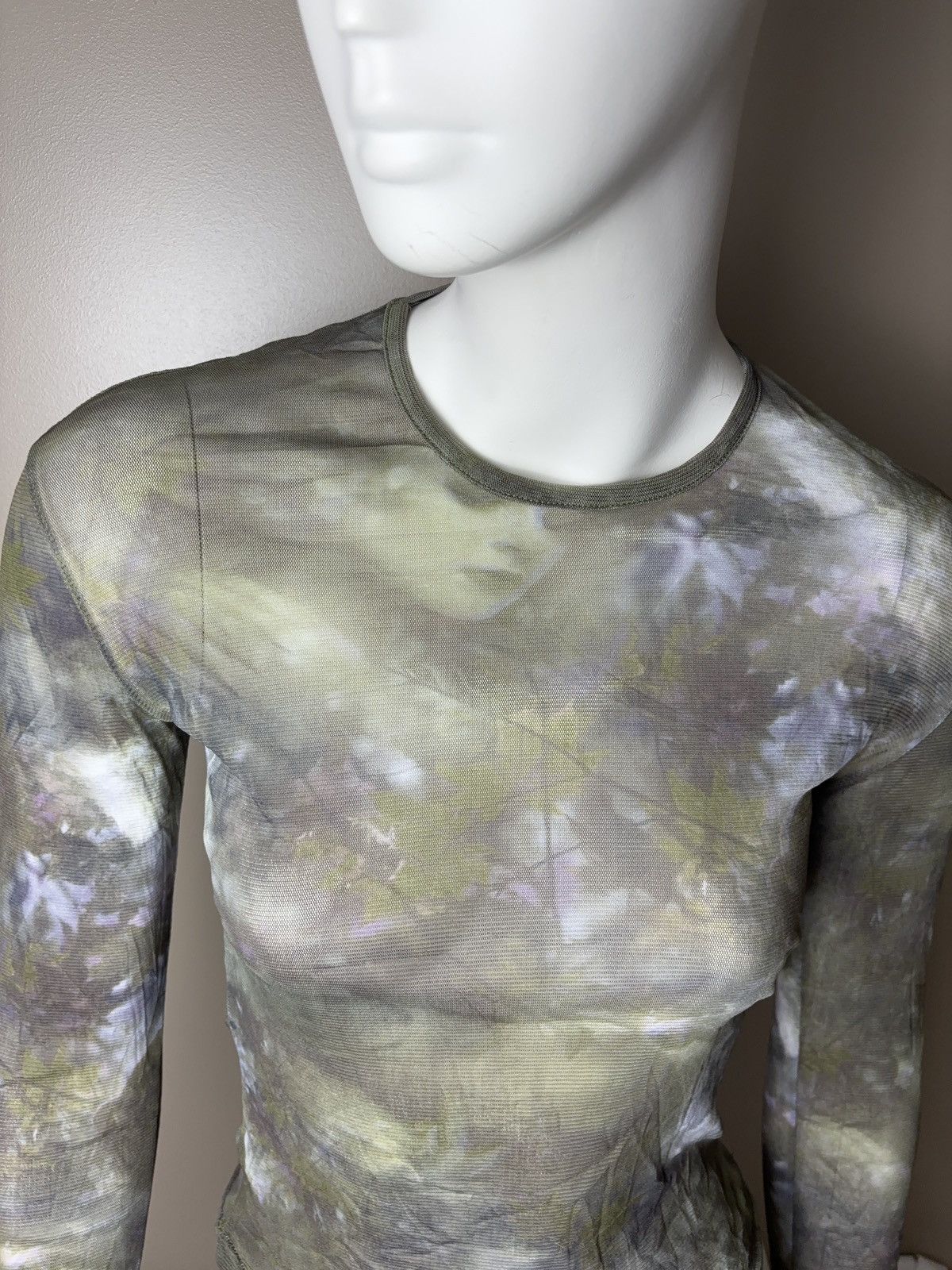 Vintage French vintage mesh printed long sleeve top jpg style Size S / US 4 / IT 40 - 5 Thumbnail