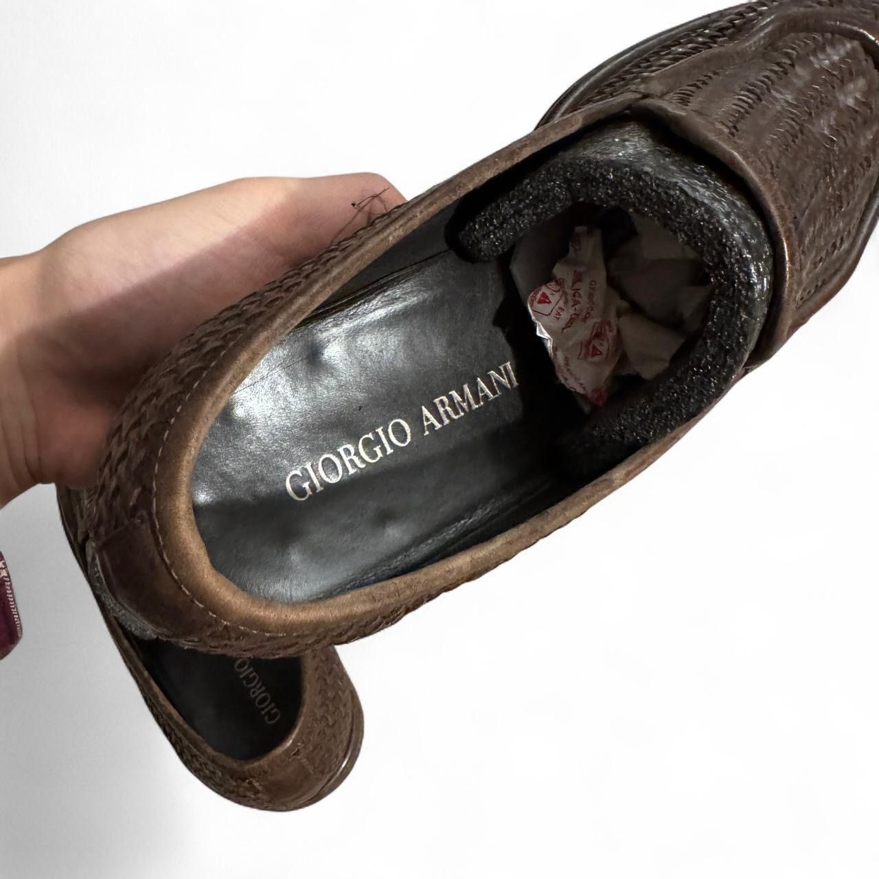 Giorgio Armani Giorgio Armani Brown Loafers Size US 9 / EU 42 - 2 Thumbnail