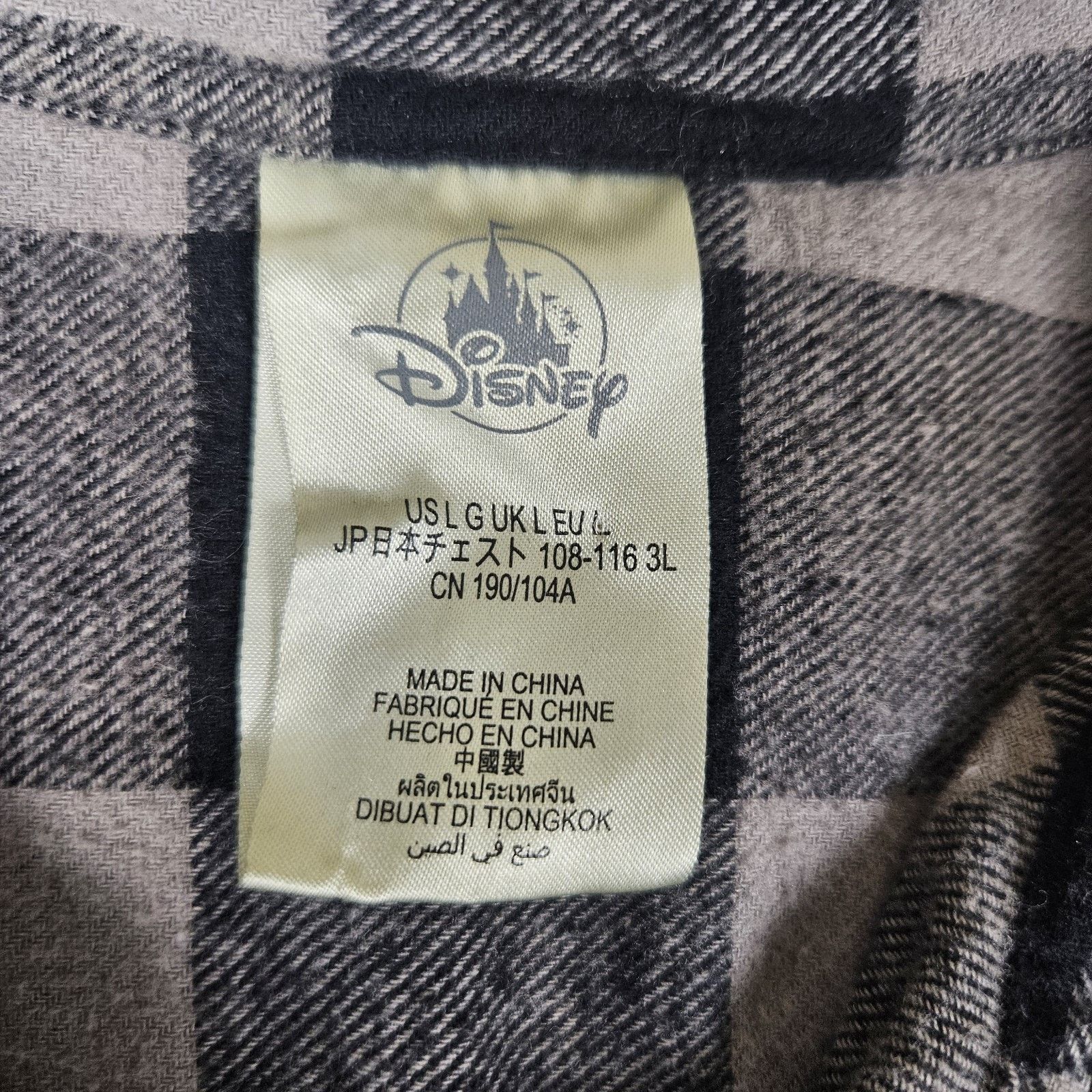 Disney Walt Disney World Halloween Plaid Flannel Size US L / EU 52-54 / 3 - 8 Thumbnail