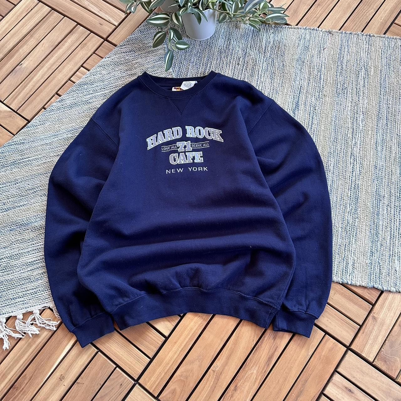 Hard Rock Cafe Vintage 90s Hard Rock Cafe New York City Baggy Sweatshirt Size US S / EU 44-46 / 1 - 1 Thumbnail