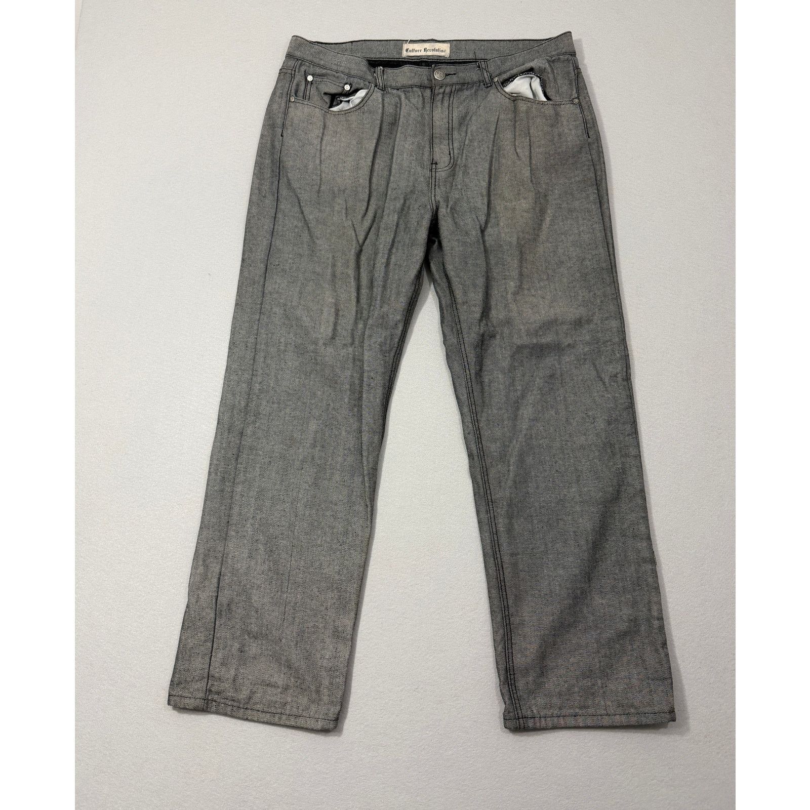 Vintage Vintage Culture Revolution Jeans 38x32 Baggy y2k Grunge Size US 38 / EU 54 - 1 Thumbnail