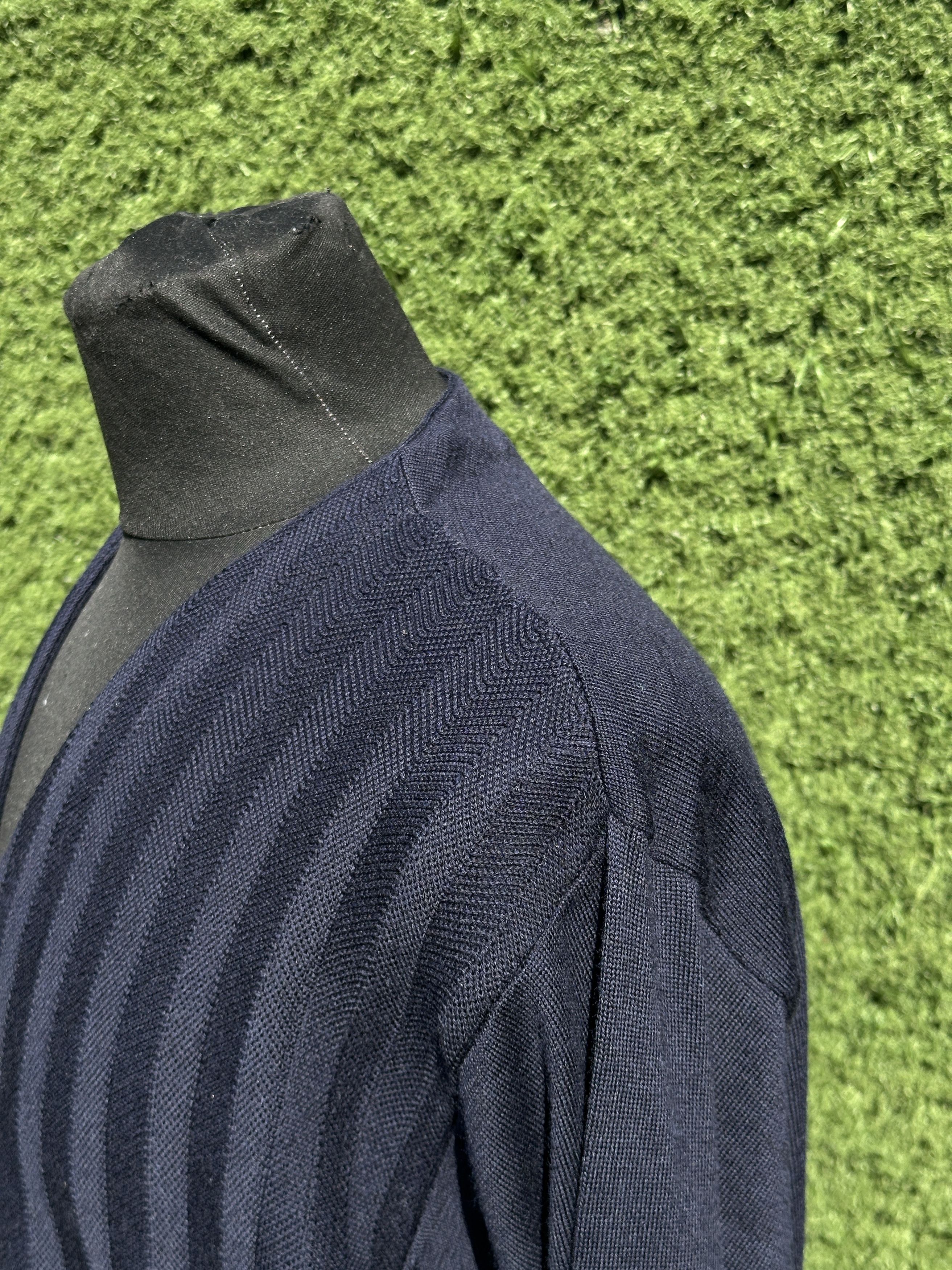 Prada Prada Milano Wool V-Neck Cardigan Navy Oversize Knit 38 Size XS / US 0-2 / IT 36-38 - 4 Thumbnail