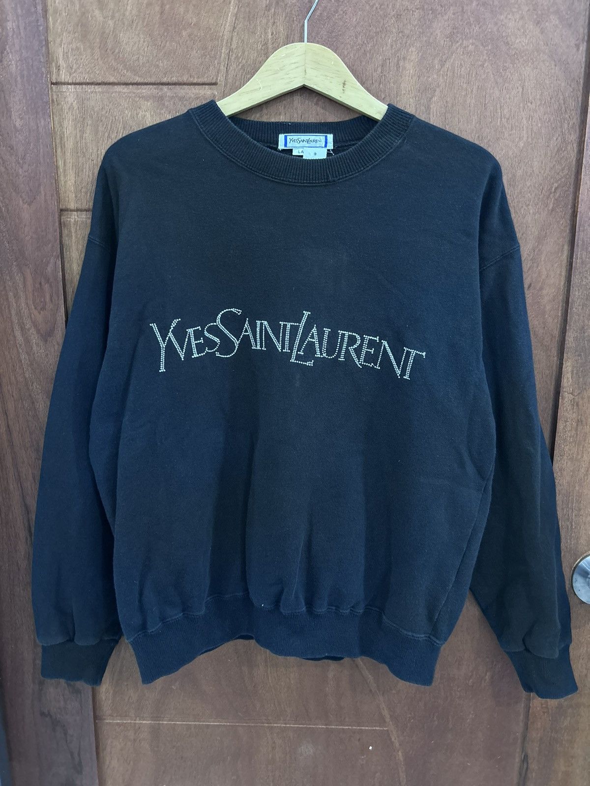 Yves Saint Laurent Vintage Yves Saint Laurent Embroidery Sweatshirt Size US L / EU 52-54 / 3 - 1 Thumbnail