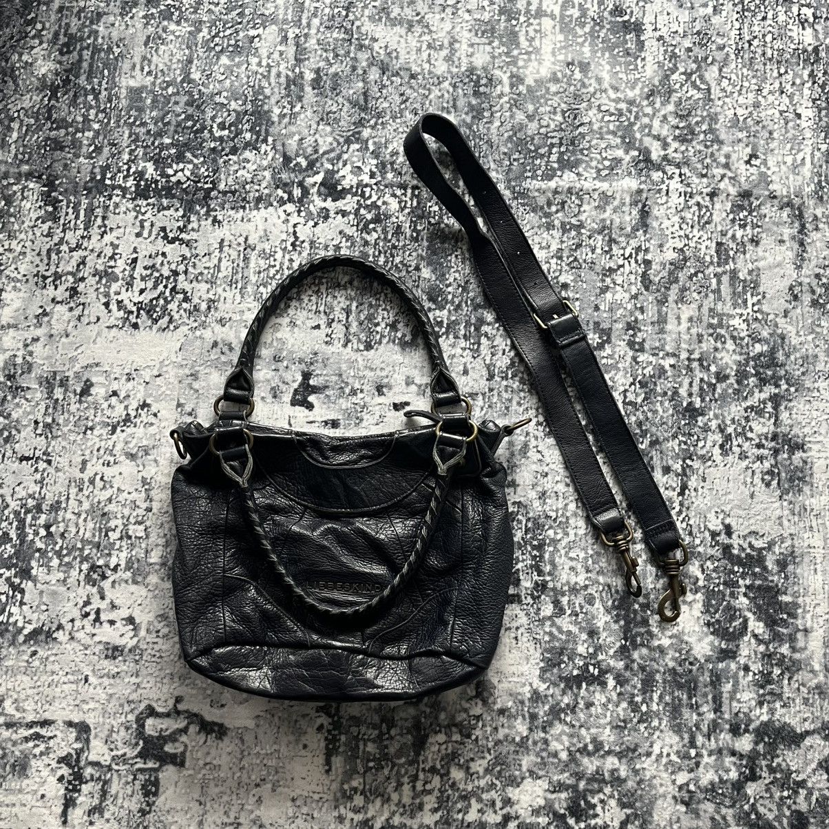 LIEBESKIND BERLIN Dark Navy Leather Shoulder Bag Liebeskind Berlin Crossbody Size ONE SIZE - 3 Thumbnail