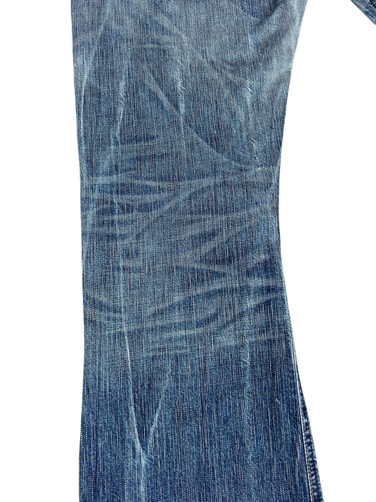 Edwin Vintage Y2K Edwin 503 BT500 Dirty Mud Denim Flare Jeans Size US 32 / EU 48 - 14 Thumbnail