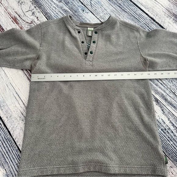 Stio Stio Textured Thermal Gray Knit Men’s Long Sleeve Size US S / EU 44-46 / 1 - 10 Thumbnail