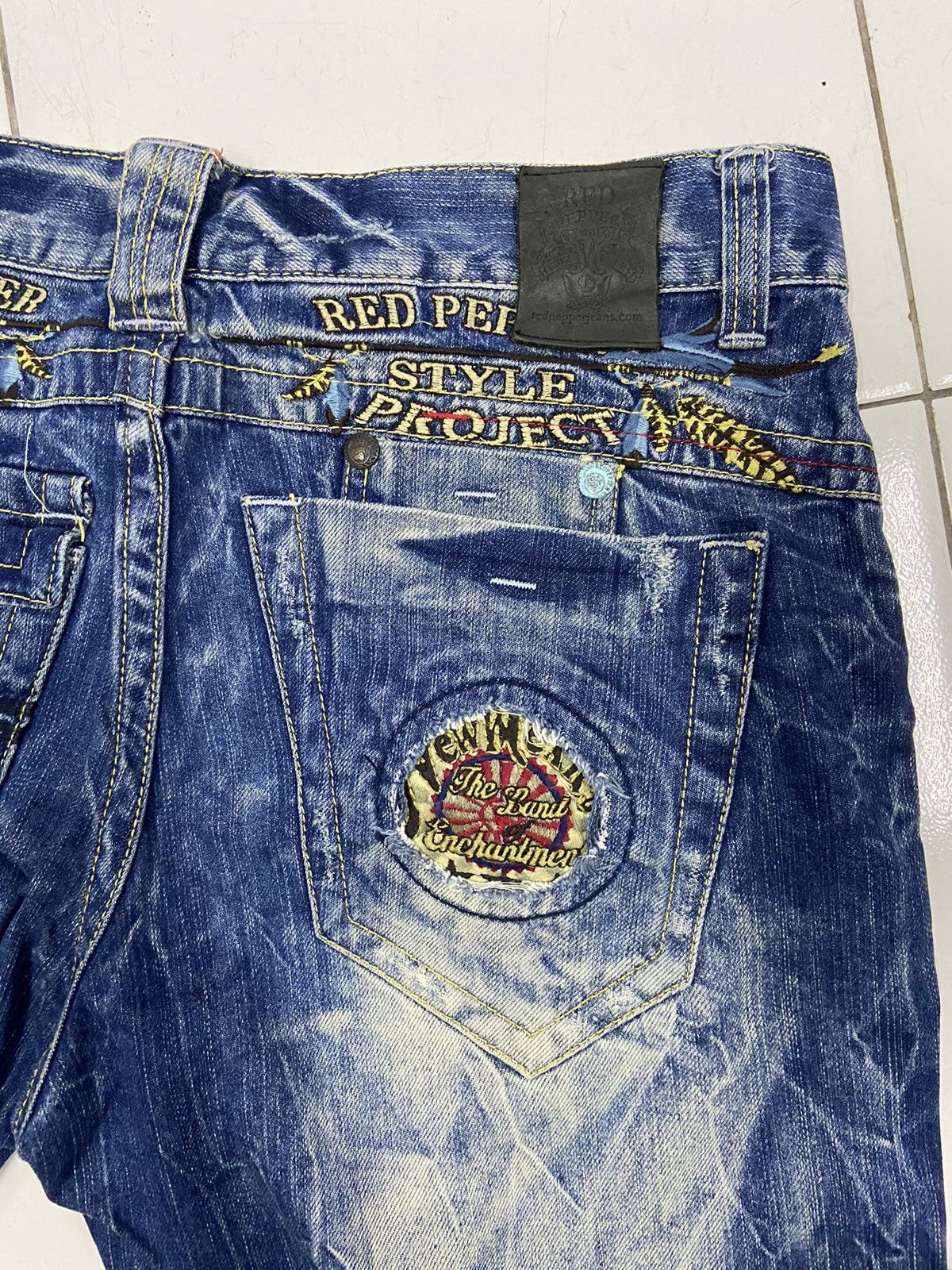 Japanese Brand RED PEPPER STYLE PROJECT DENIM FLARE JEANS Size US 36 / EU 52 - 5 Thumbnail