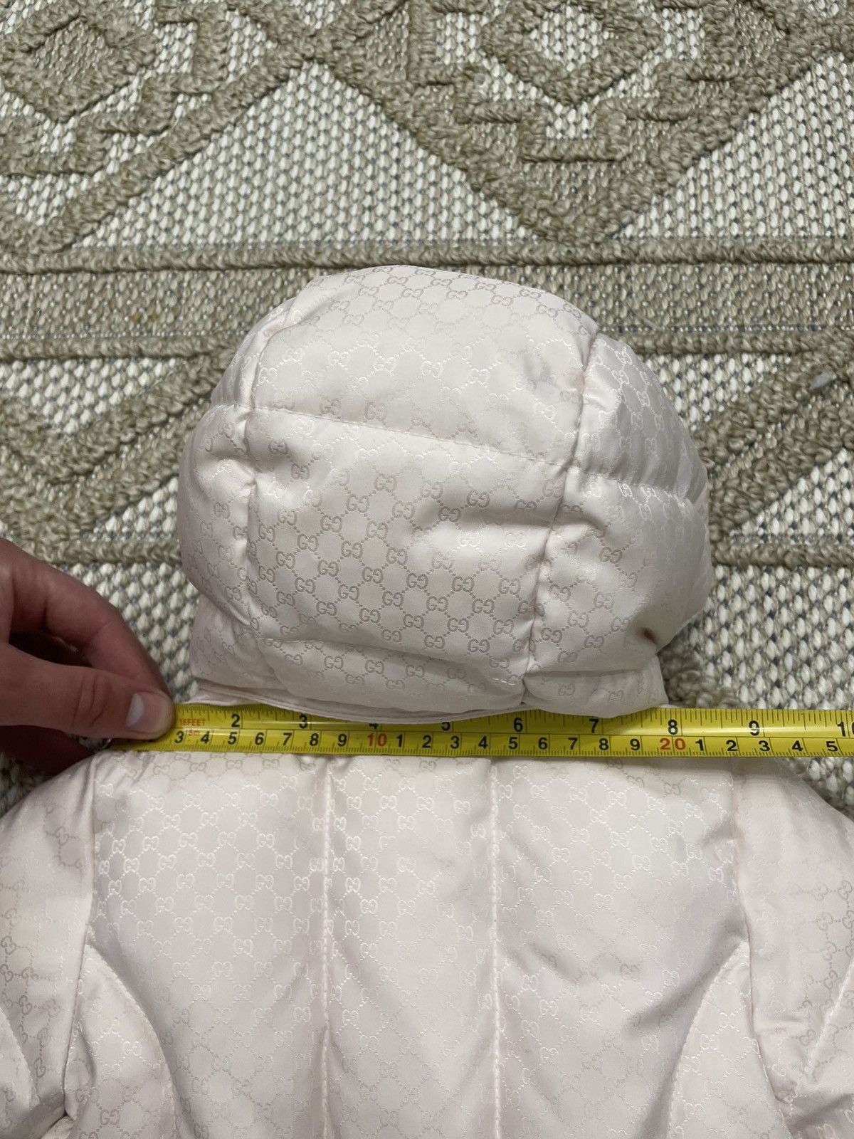 Gucci GUCCI Baby Monogram Puffer Jacket in Pink - Size 3-6mths Size XXS / US 00 / IT 34 - 20 Thumbnail