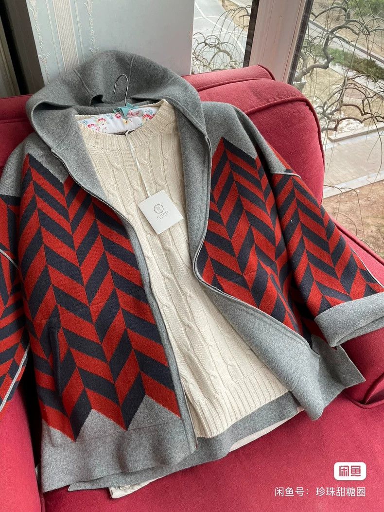 Loro Piana LORO PIANA Double layer double side through cashmere cardi Size S / US 4 / IT 40 - 2 Thumbnail