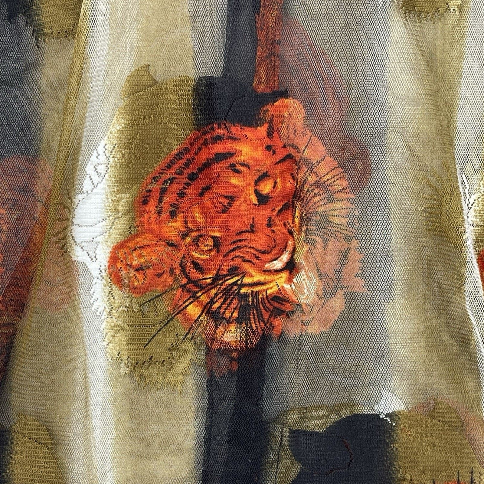 Other Trust Couture Collection Shirt Sheer Tiger Head Clubwear Size US M / EU 48-50 / 2 - 10 Thumbnail