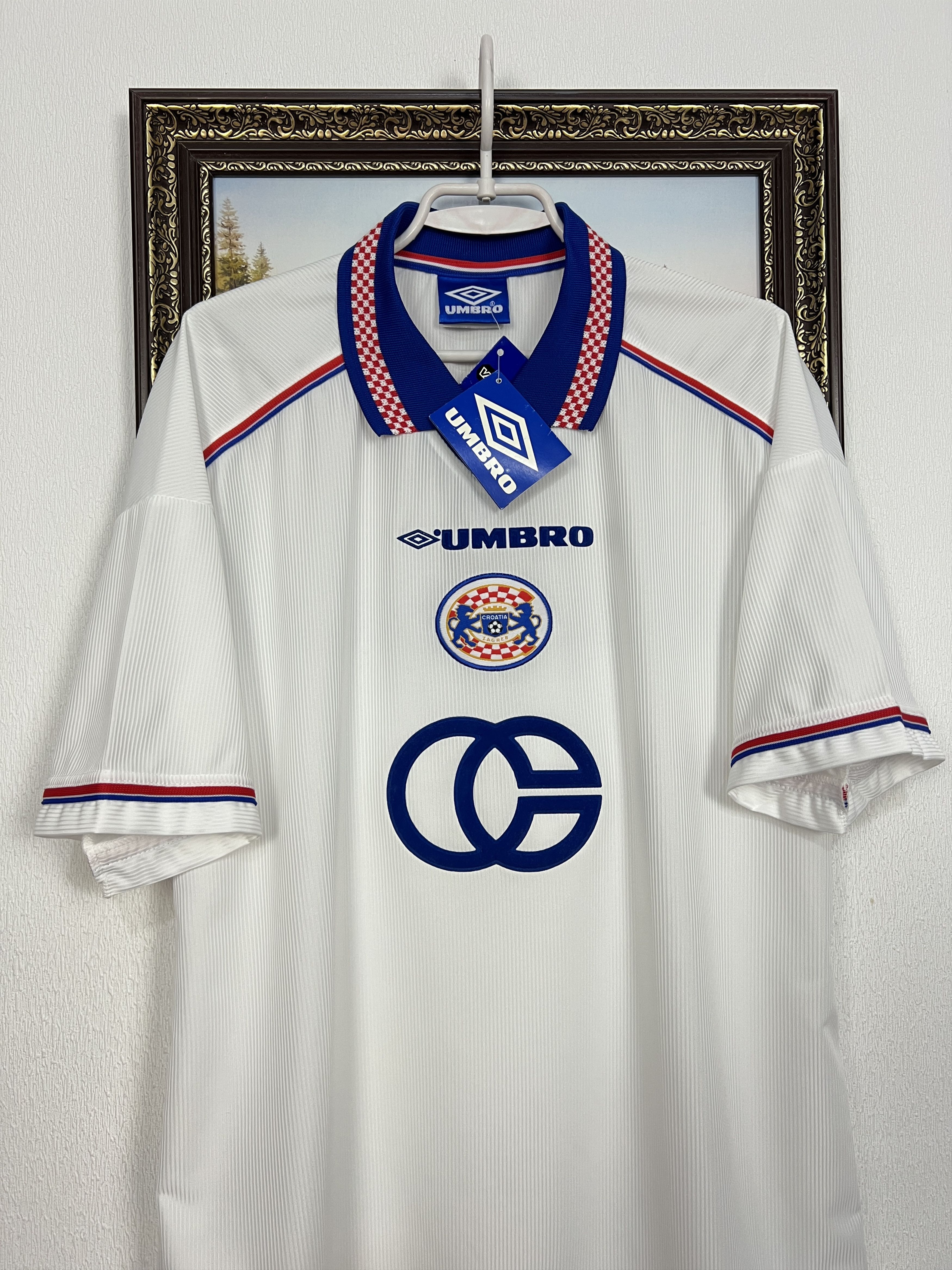 Umbro Dinamo Zagreb Away football shirt 1999 Soccer Jersey Trikot Size US XL / EU 56 / 4 - 2 Thumbnail