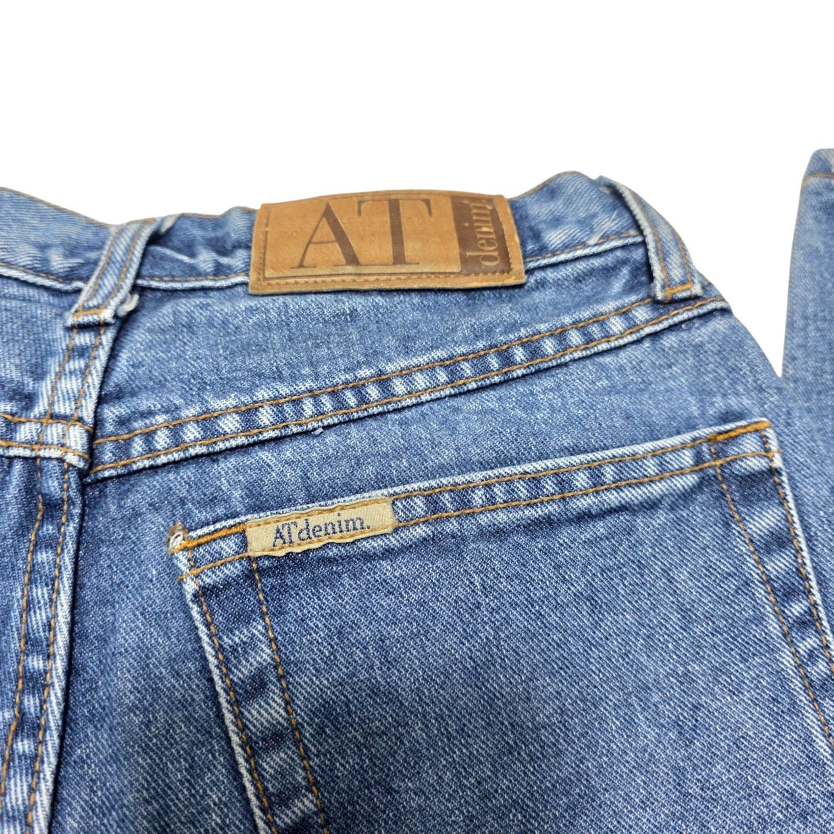 Ann Taylor VINTAGE Ann Taylor AT Denim Jeans Pants Womens 6L Blue 90s Straight Pockets 32in Rise High Size 28" / US 6 / IT 42 - 4 Thumbnail