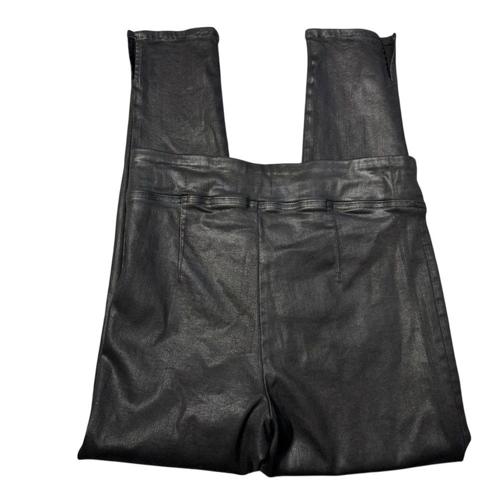 Frame Frame Jet Set Skinny Crop Slit Noir Coated Jeans Size 2 Size 26" / US 2 / IT 38 - 5 Thumbnail