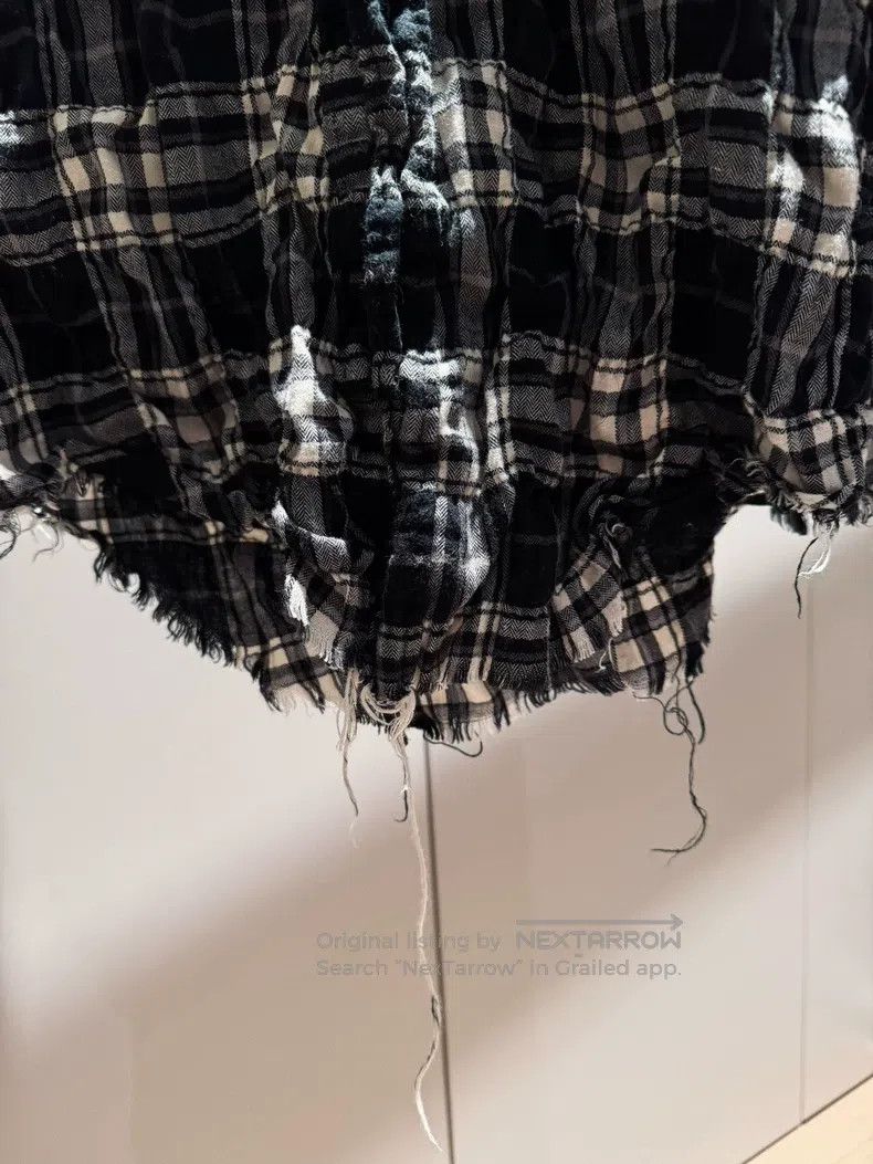 Saint Laurent Paris Saint Laurent Paris Black and White Washed Fringe Destroye Size US S / EU 44-46 / 1 - 3 Thumbnail