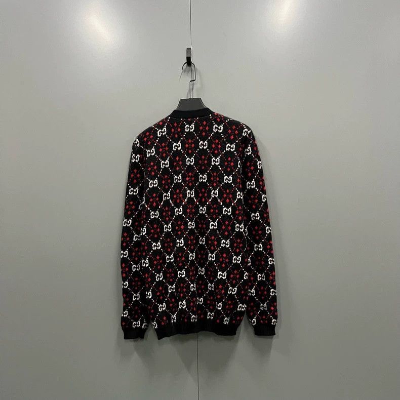 Gucci Gucci GG jacquard knitted cardigan jacket 2502-Nextarrow Size US M / EU 48-50 / 2 - 3 Thumbnail