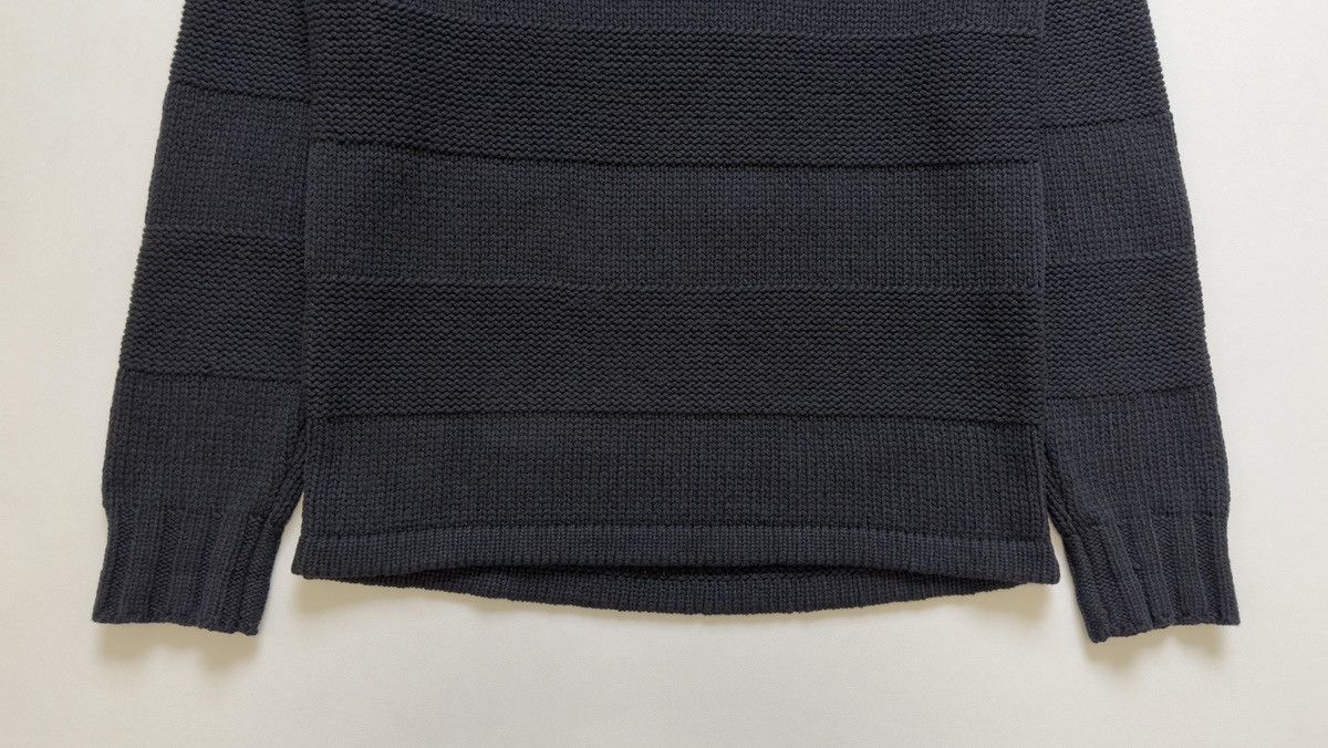 Issey Miyake Black ‘3D Patterned Stripe’ Wool Sweater Size US L / EU 52-54 / 3 - 13 Thumbnail
