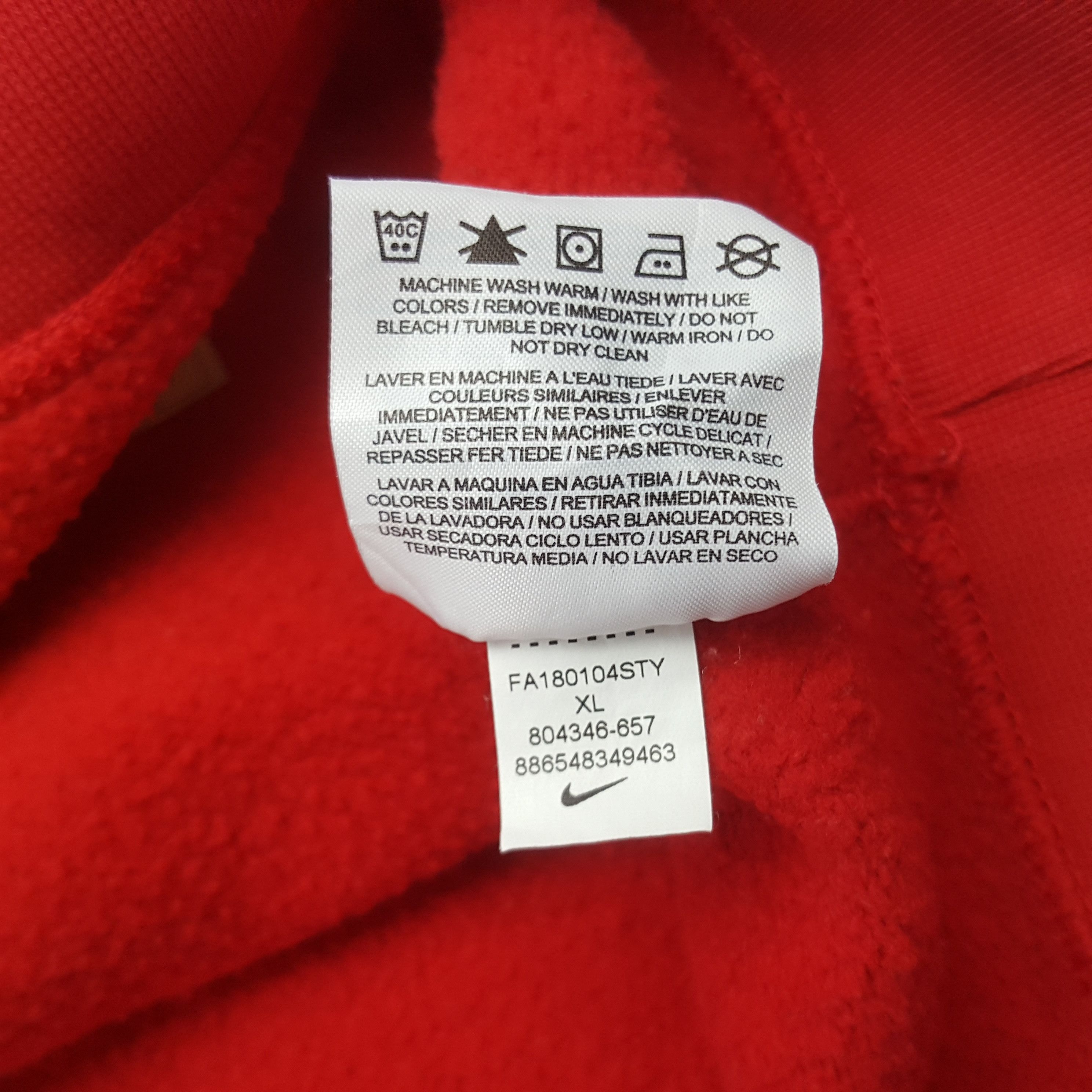Designer × Nike Vintage Nike Embroidery Small Swoosh Sweatshirt Hoodies Size US L / EU 52-54 / 3 - 9 Thumbnail