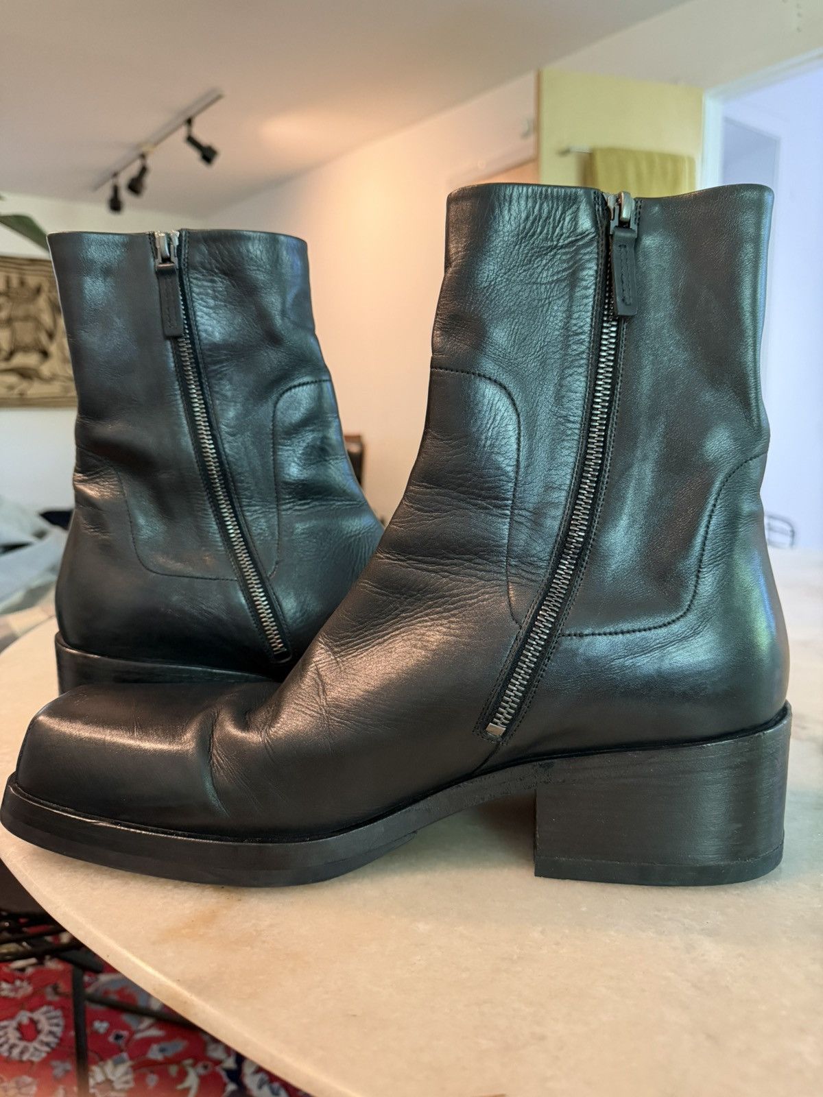 Marsell Marsèll Square Toe Zipped Boots Size US 12 / EU 45 - 6 Thumbnail