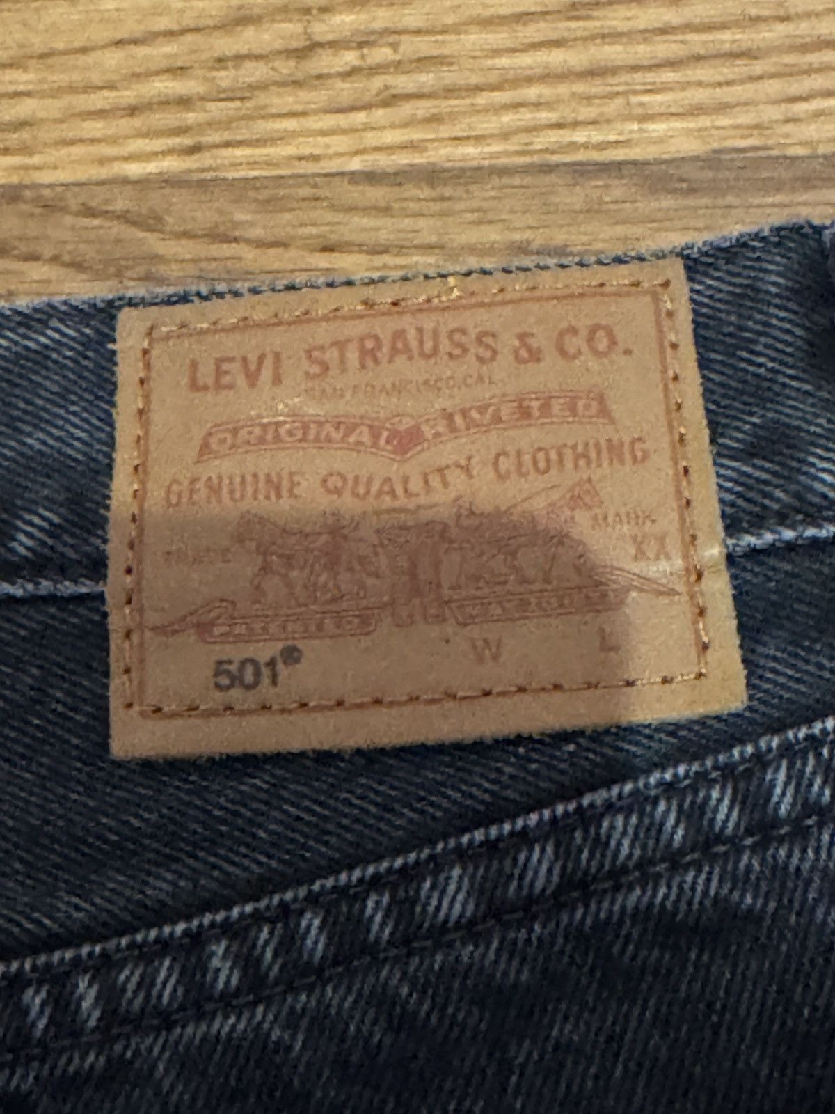 Levi's Levi's Premium 501 black/grey 26x29 Size 26" / US 2 / IT 38 - 4 Thumbnail
